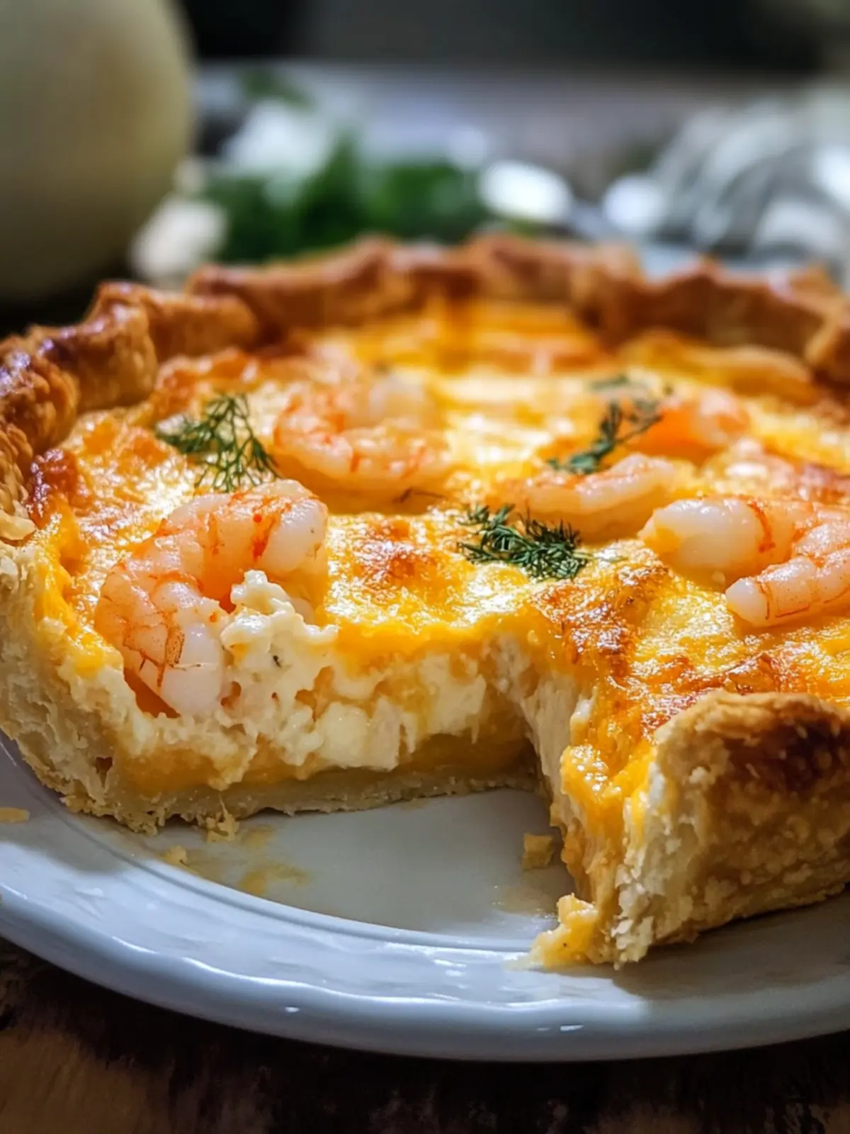 Florida Shrimp Cheddar Pie: Comfort Food at Its Best 2 Florida Shrimp Cheddar Pie