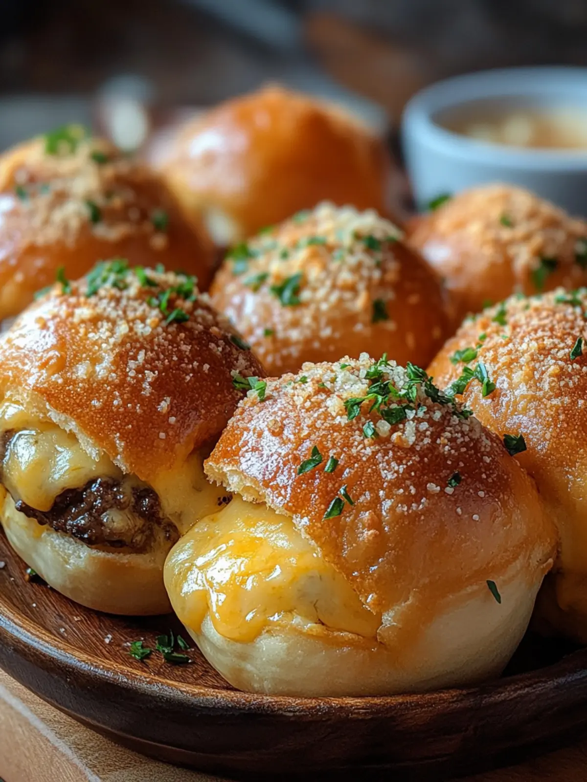 Savory Garlic Parmesan Cheeseburger Bombs Your Guests Will Love 3 Garlic Parmesan Cheeseburger Bombs