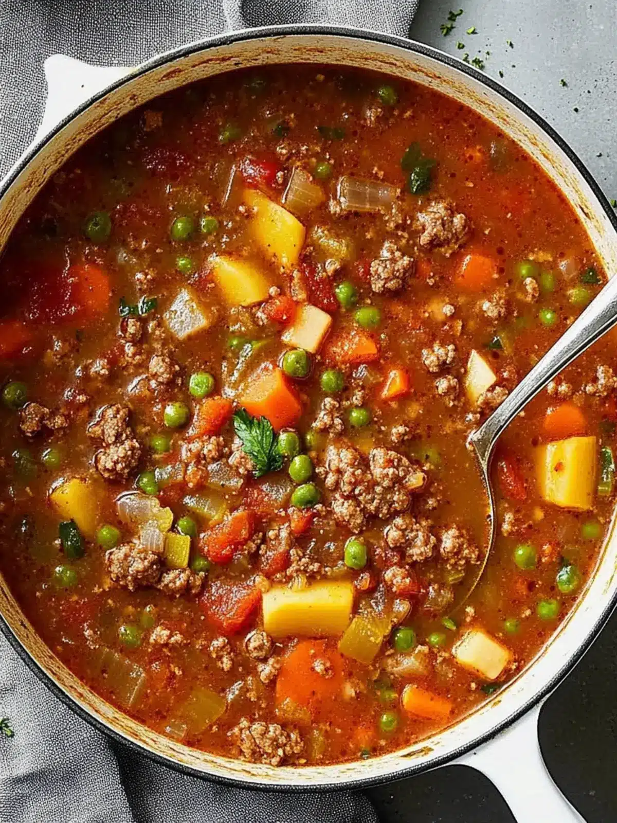 Hearty Hamburger Soup: The Ultimate One-Pot Comfort Meal 2 Hamburger Soup