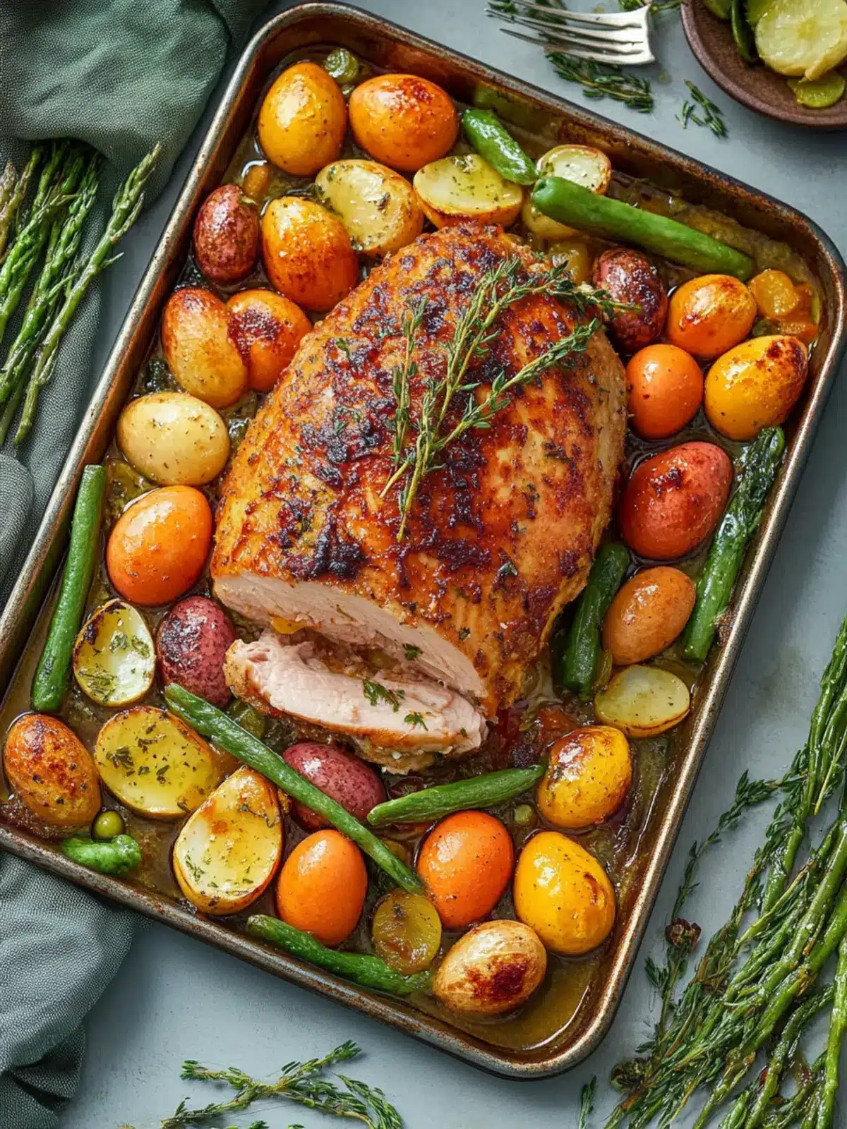 Easter Dinner on a Sheet Pan: Easy Ham and Pineapple Delight 2 Easter Dinner on a Sheet Pan