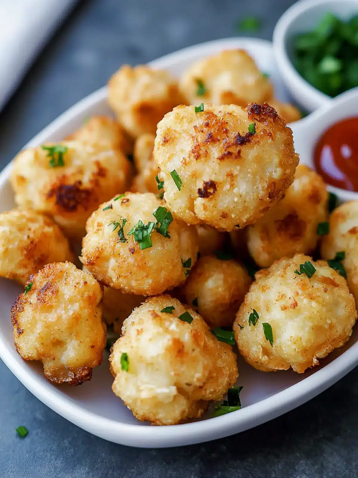 Crispy 4-Ingredient Cauliflower Pops for Guilt-Free Snacking 4 4-Ingredient Cauliflower Pops