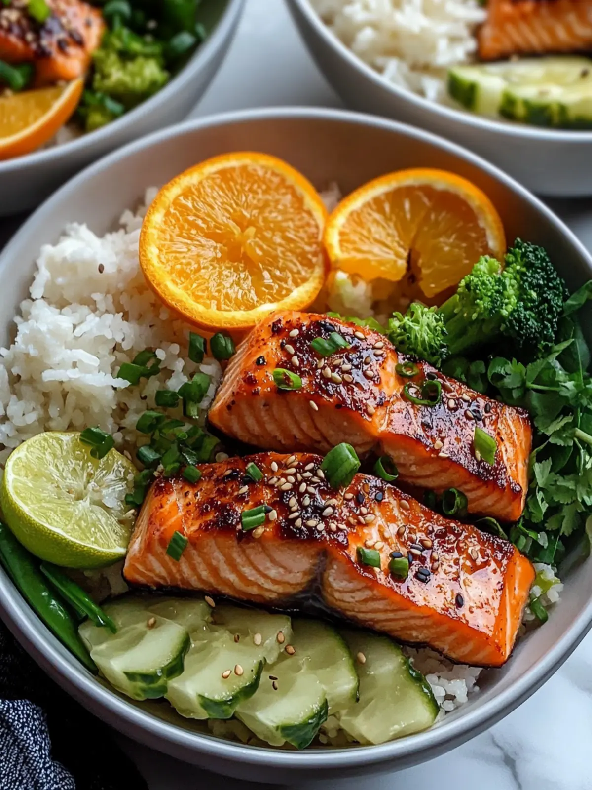 Crispy Orange Salmon Bowls: A Flavor-Packed Dinner Delight 3 Crispy Orange Salmon Bowls