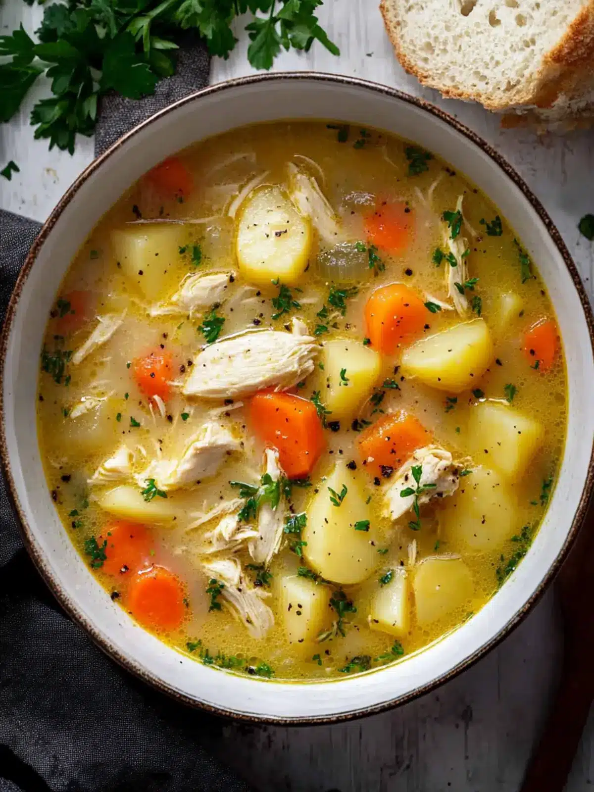 Comforting Chicken Soup with Potatoes for Cozy Nights 2 Comforting Chicken Soup with Potatoes