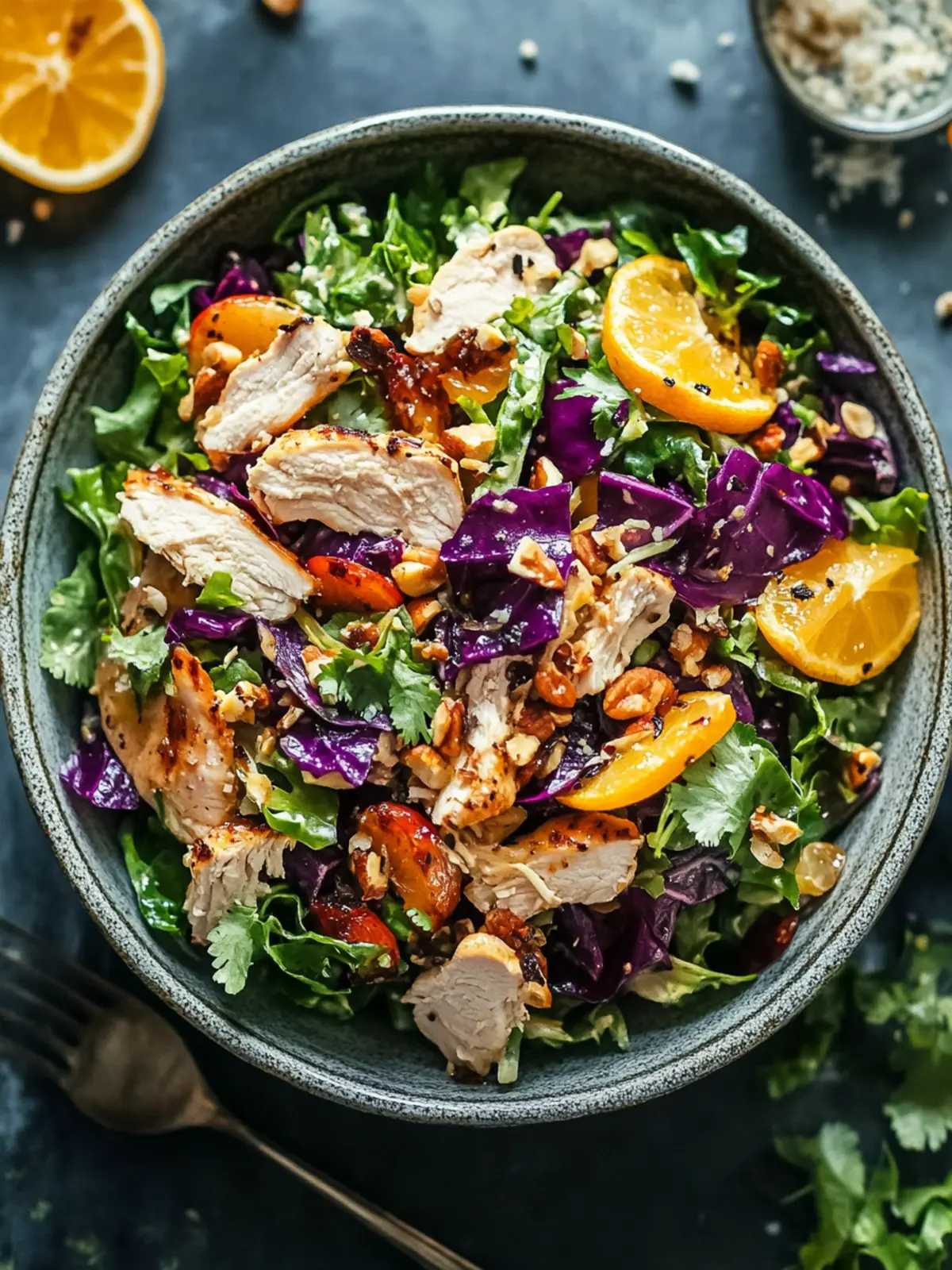 Zesty Chicken Salad with Crunchy Cabbage and Citrus Bliss Recipe 4 Chicken Salad with Crunchy Cabbage and Citrus Bliss