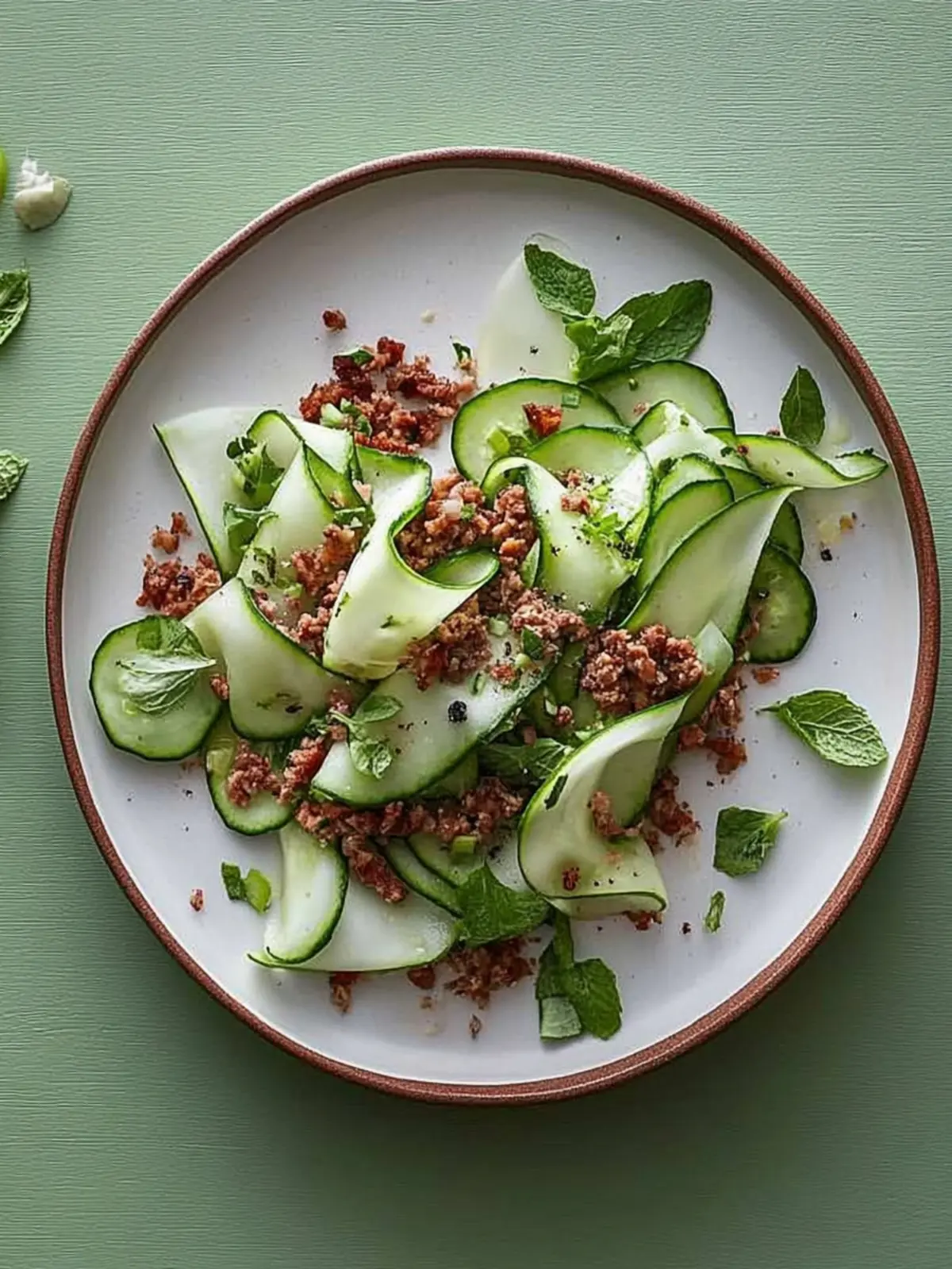 Quick Cucumber and Minced Meat Salad for Busy Weeknights 2 Cucumber and minced meat salad