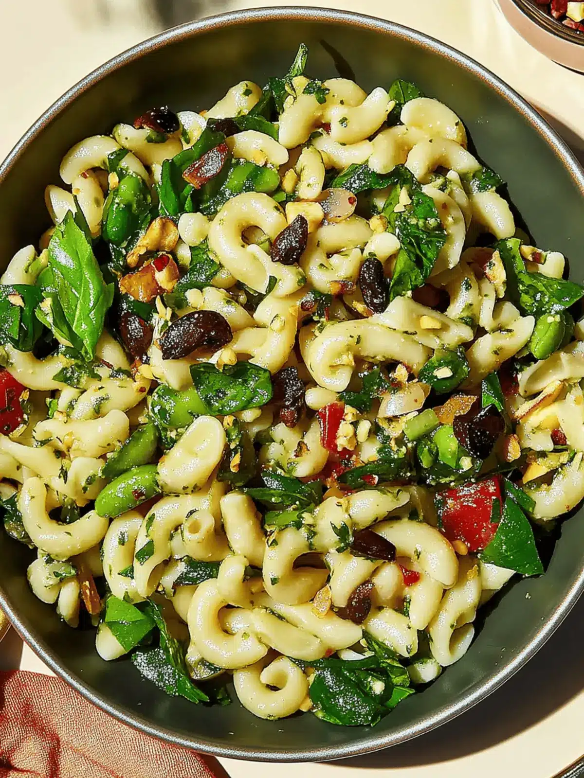 Vegan Pasta Salad with Spinach and Peas Fresh and Flavorful! 3 Vegan Pasta Salad