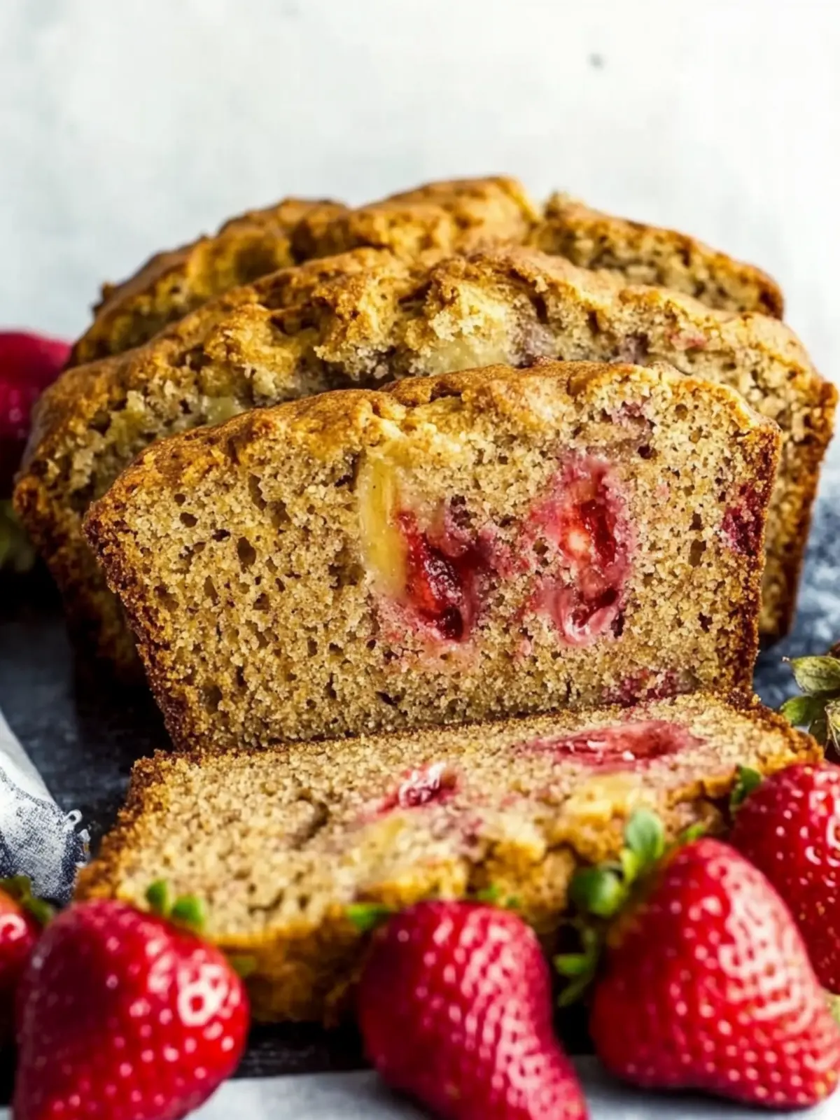 Irresistibly Moist Strawberry Banana Bread You'll Love 4 Strawberry Banana Bread