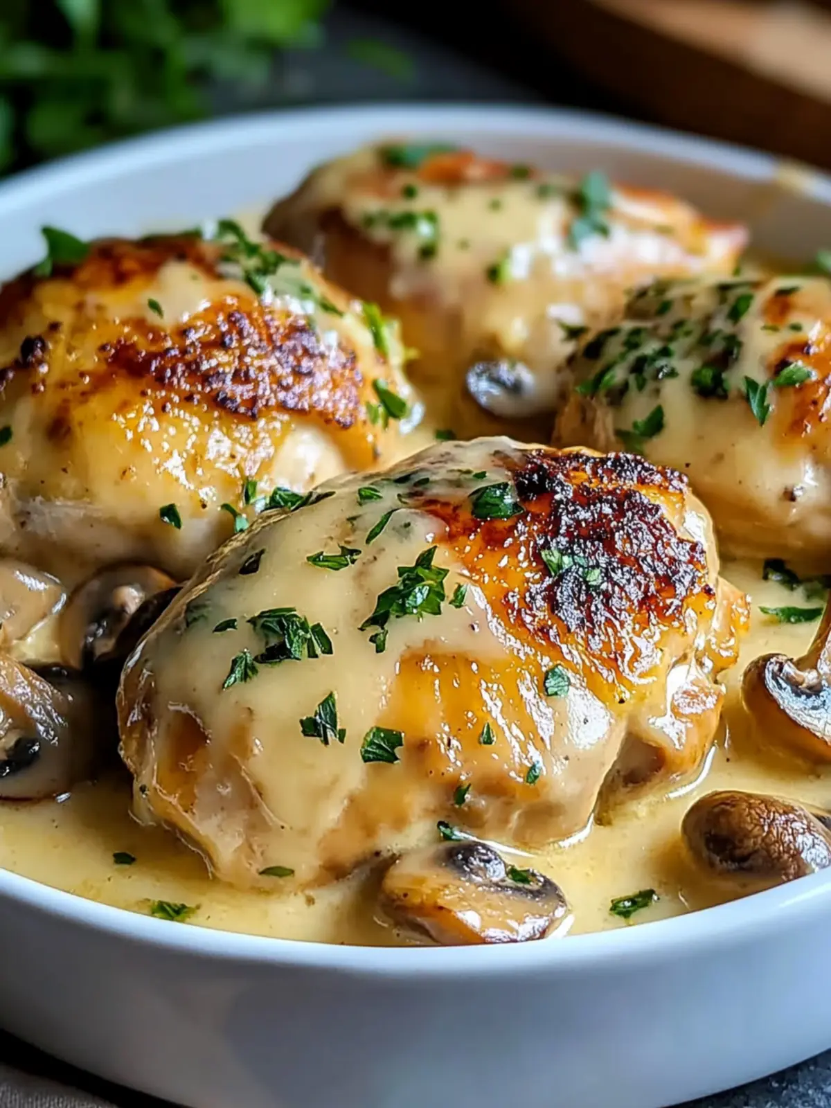 Cheesy Garlic Mushroom Chicken: Your New Favorite Comfort Dish 4 Cheesy Garlic Mushroom Chicken: An Incredible Ultimate Recipe