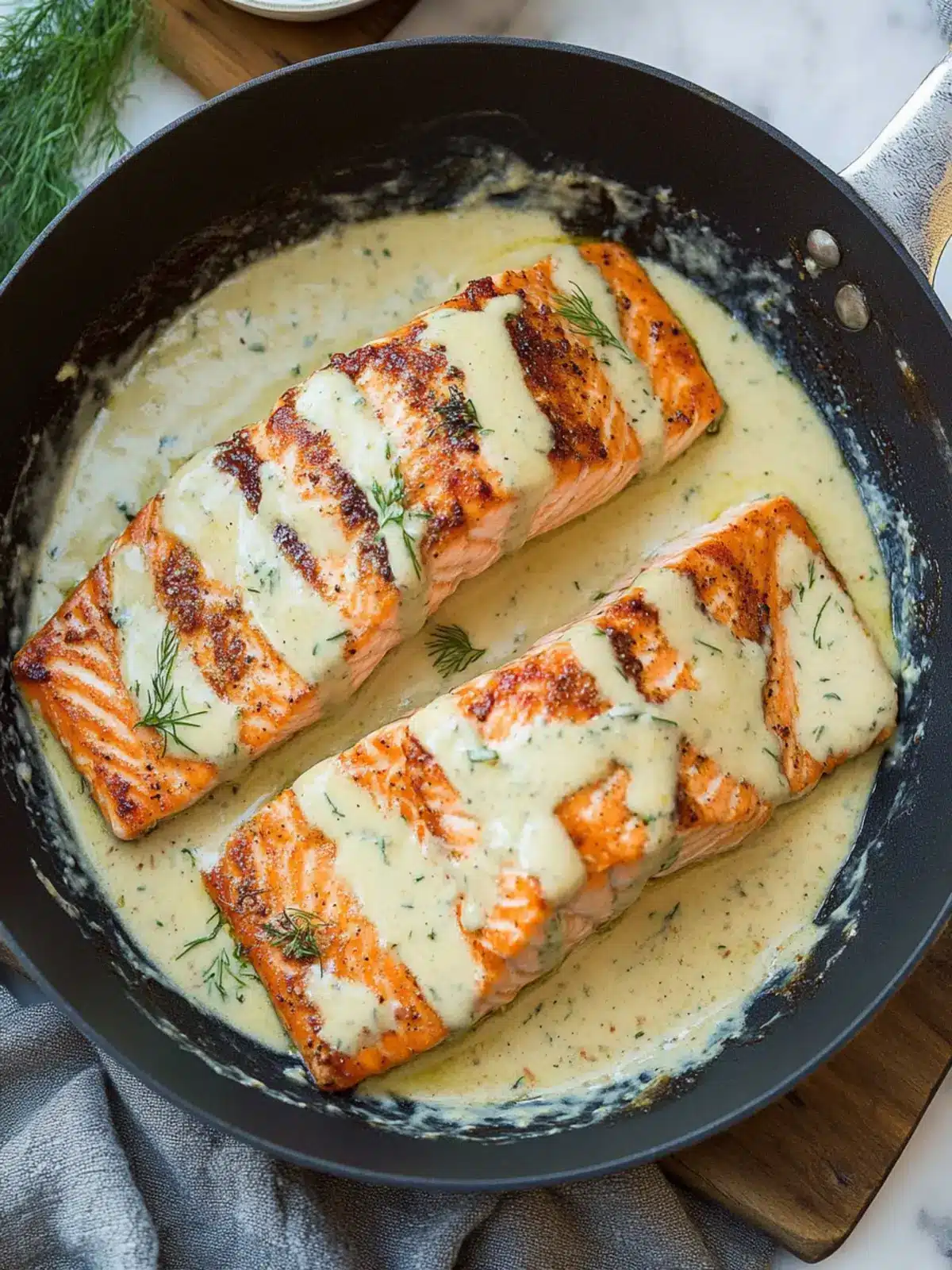Salmon with Creamy Garlic Dijon Sauce for Rapid Gourmet Bliss 2 Salmon with Creamy Garlic Dijon Sauce