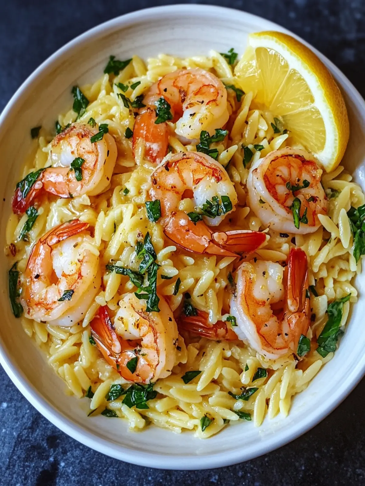 Shrimp Orzo In Lemon Garlic Sauce for a Quick Dinner Delight 3 Shrimp Orzo In Lemon Garlic Sauce