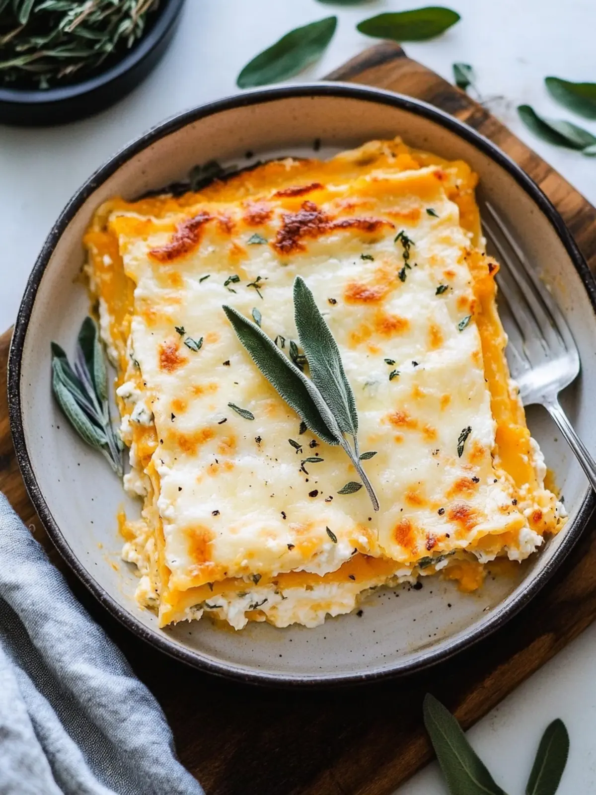 Irresistible Butternut Squash Lasagna with Sage for Comfort Food 4 Butternut Squash Lasagna with Sage