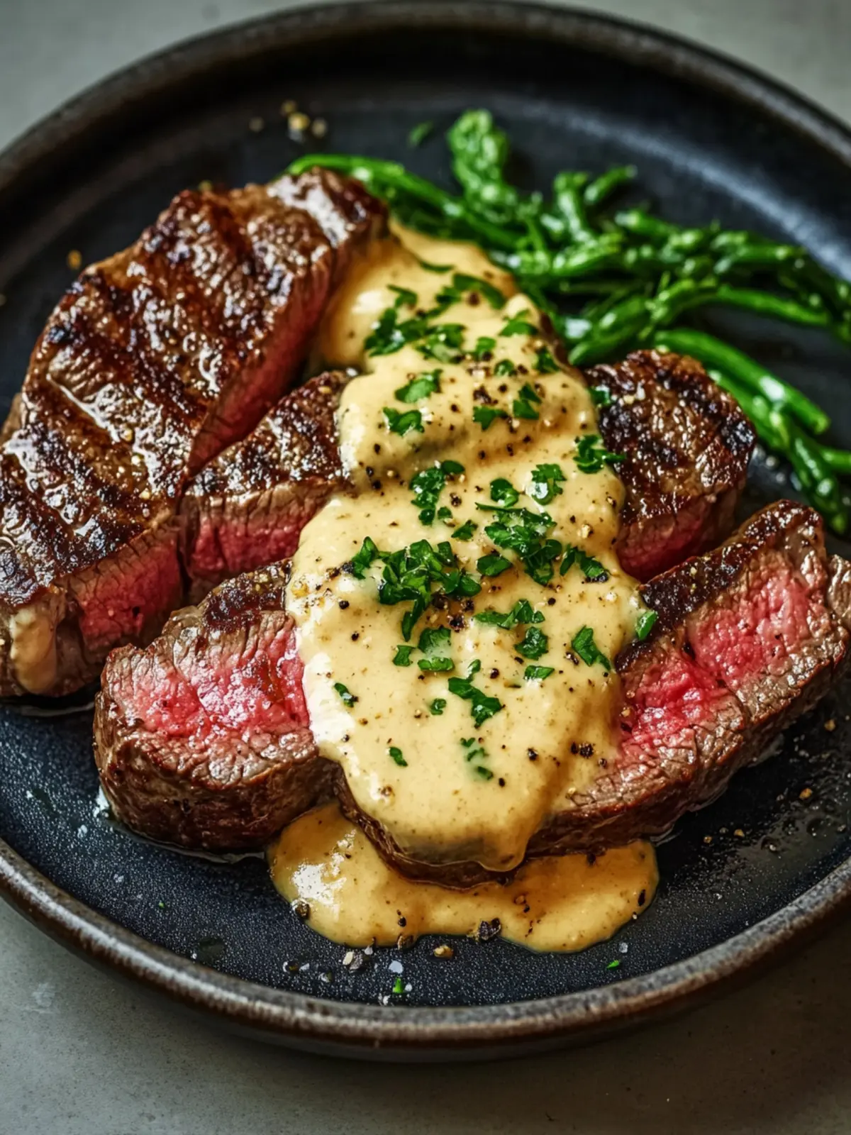 Juicy Steak with Creamy Garlic Sauce for Home Chef Delights 3 Juicy Steak with Creamy Garlic Sauce