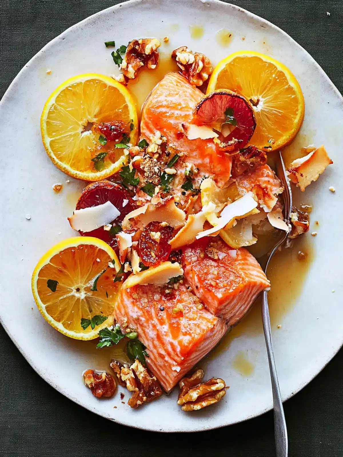 Roast Salmon With Citrus and Coconut-Chile Crunch Delight 3 Roast Salmon With Citrus and Coconut-Chile Crunch
