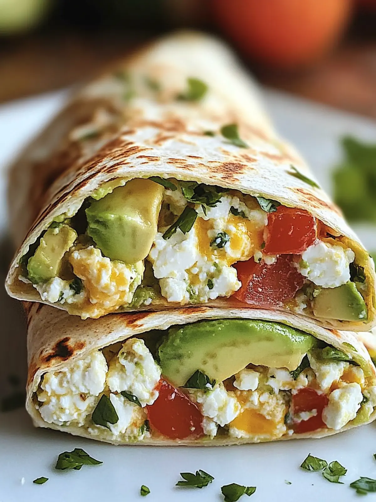 High-Protein Breakfast Wrap with Cottage Cheese & Avocado Bliss 4 High-Protein Breakfast Wrap with Cottage Cheese and Avocado