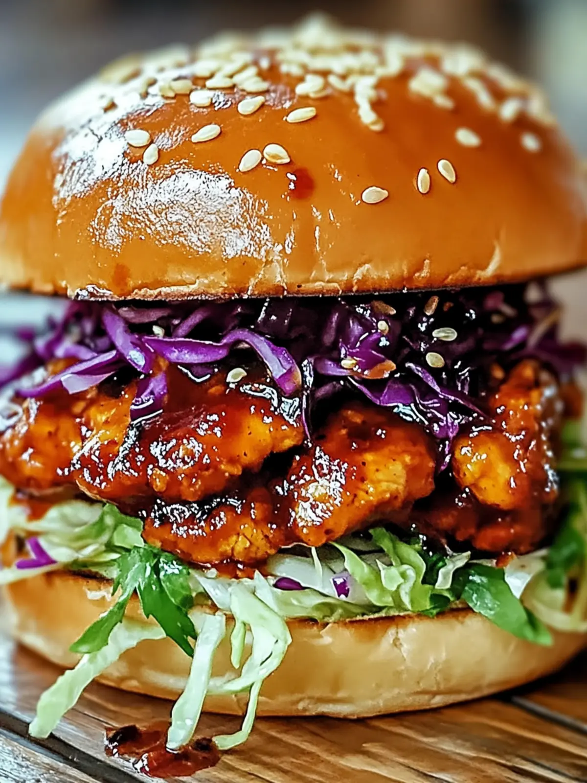 Korean BBQ Chicken Sandwich with Zesty Cabbage Slaw Magic 3 Korean BBQ Chicken Sandwich with Zesty Cabbage Slaw