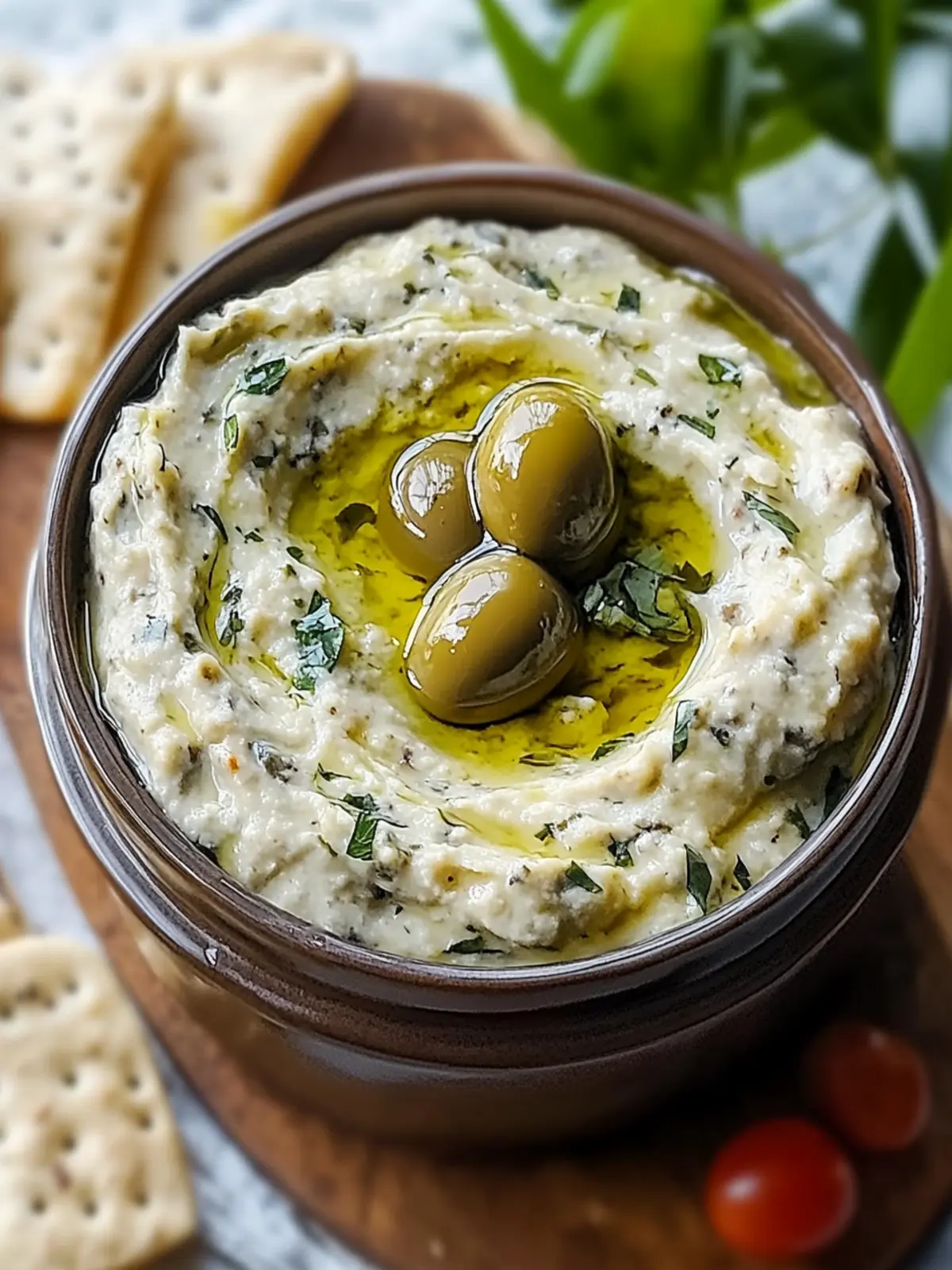Olive Lovers Dream Dip: Creamy, Tangy & Effortlessly Irresistible 3 Olive Lovers Dream Dip: Creamy, Tangy, and Irresistible!