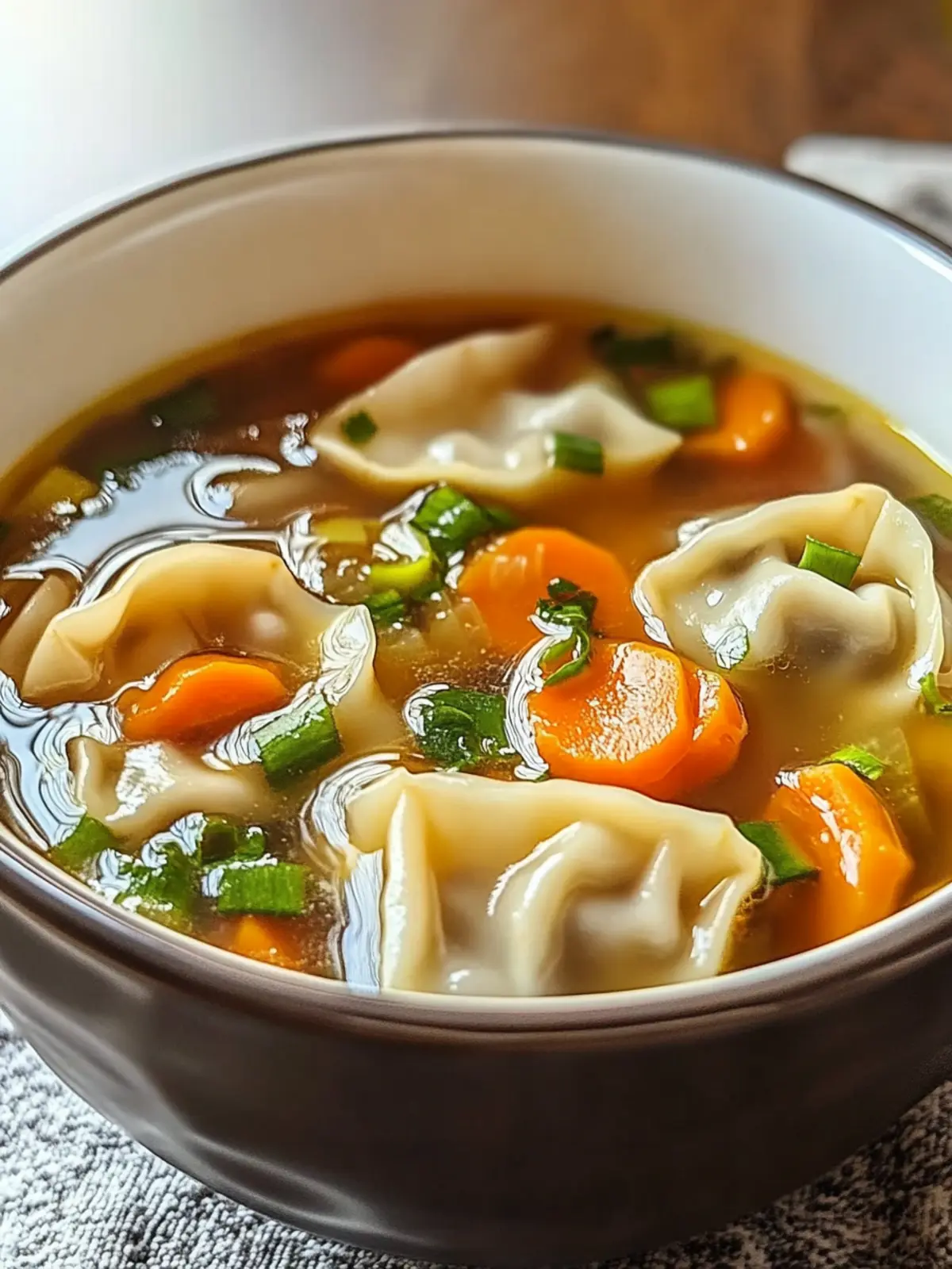 Comforting Potsticker Soup: Your Go-To Hug in a Bowl 2 Comforting Potsticker Soup: A Delicious Hug in a Bowl