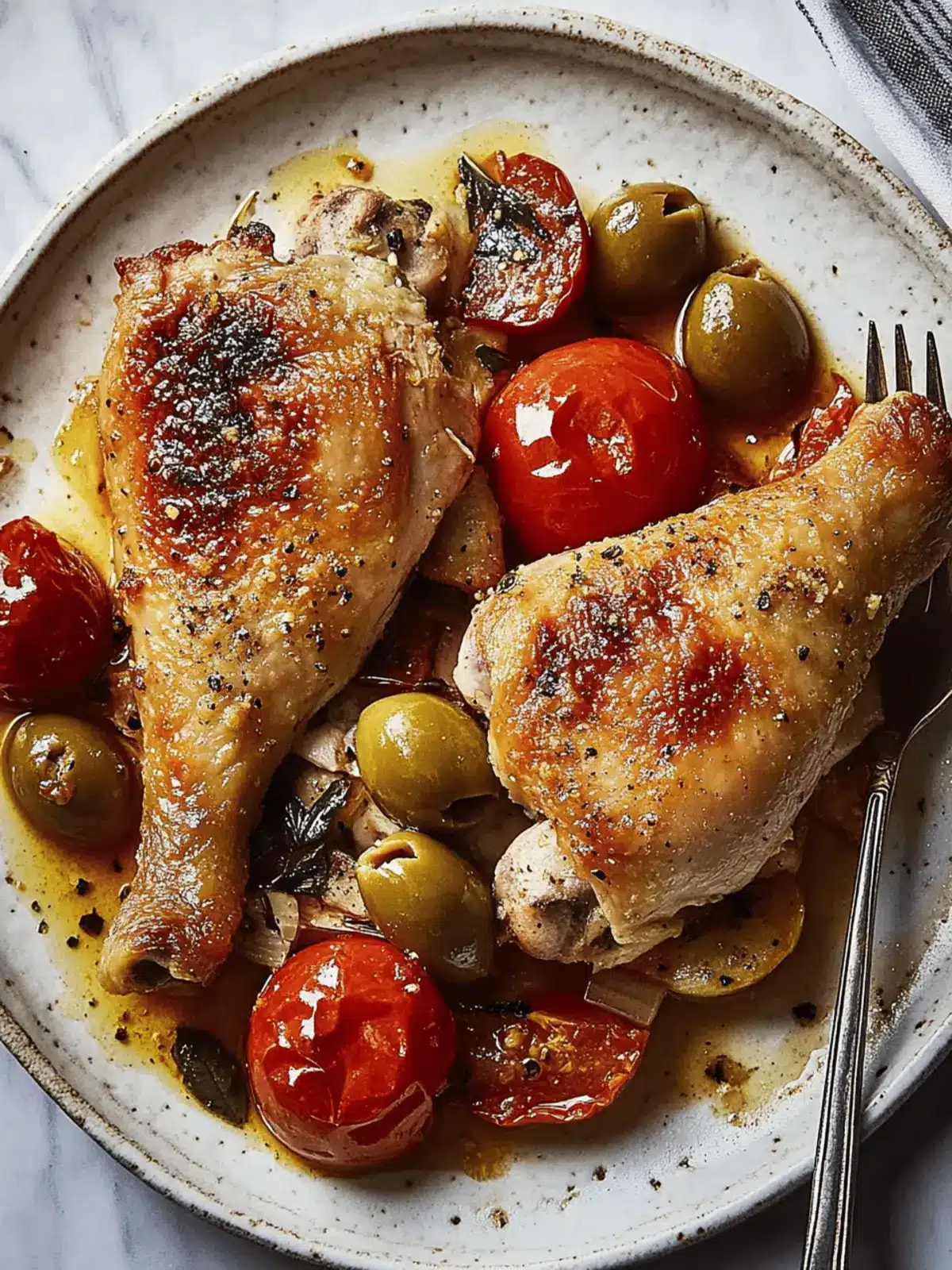 One-Dish Baked Chicken with Tomatoes and Olives for Effortless Dinners 2 One-Dish Baked Chicken with Tomatoes and Olives