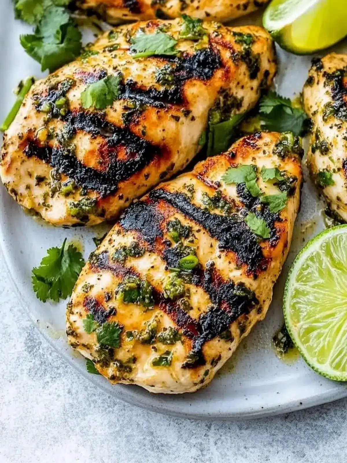 Zesty Cilantro Lime Chicken Breast: Perfectly Grilled or Air Fried 2 Cilantro Lime Chicken Breast (Grilled or Air Fryer)