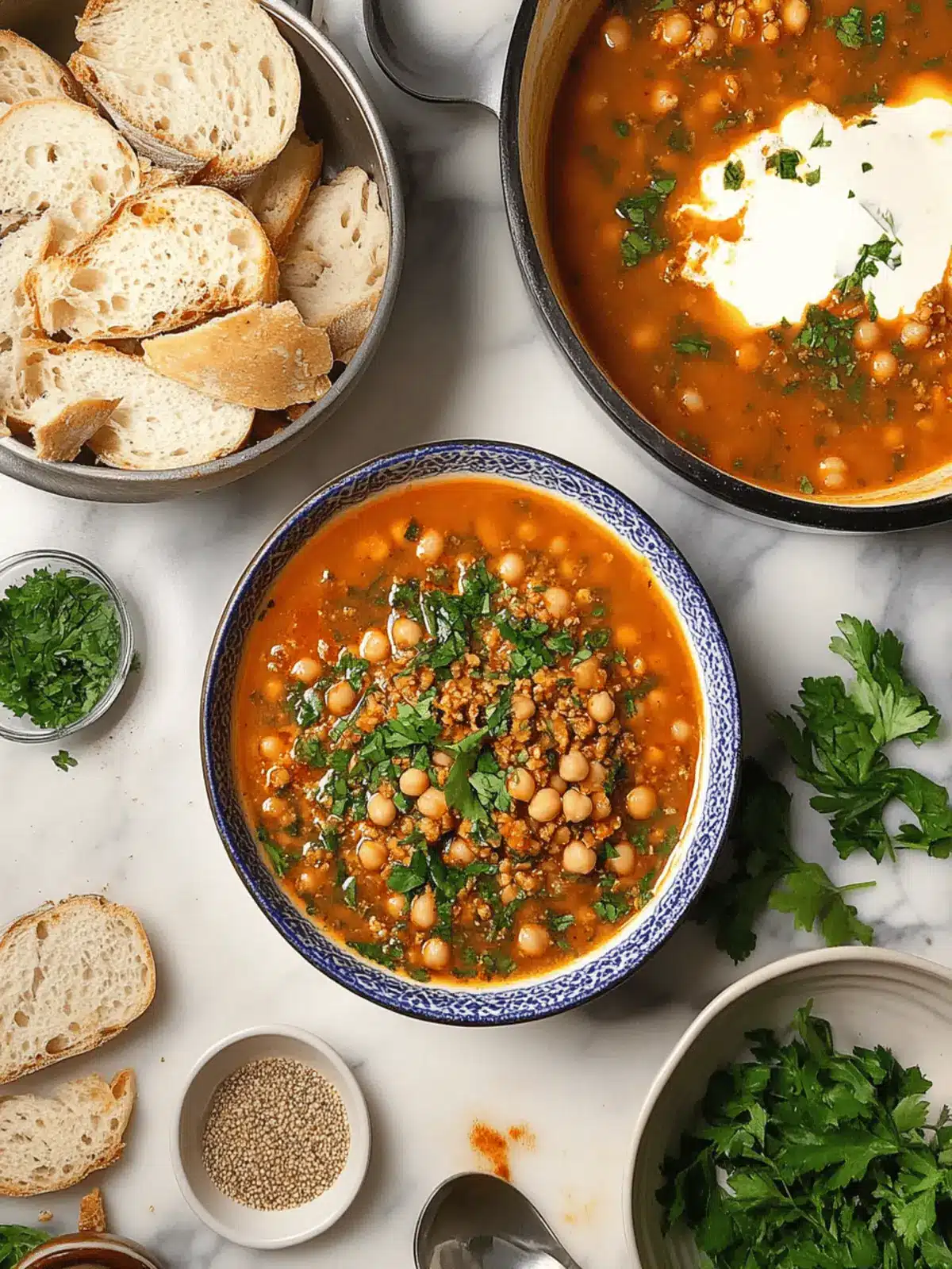 Tunisian Spiced Chickpea and Bread Soup Lablabi Bliss 2 Tunisian spiced chickpea and bread soup (lablabi)