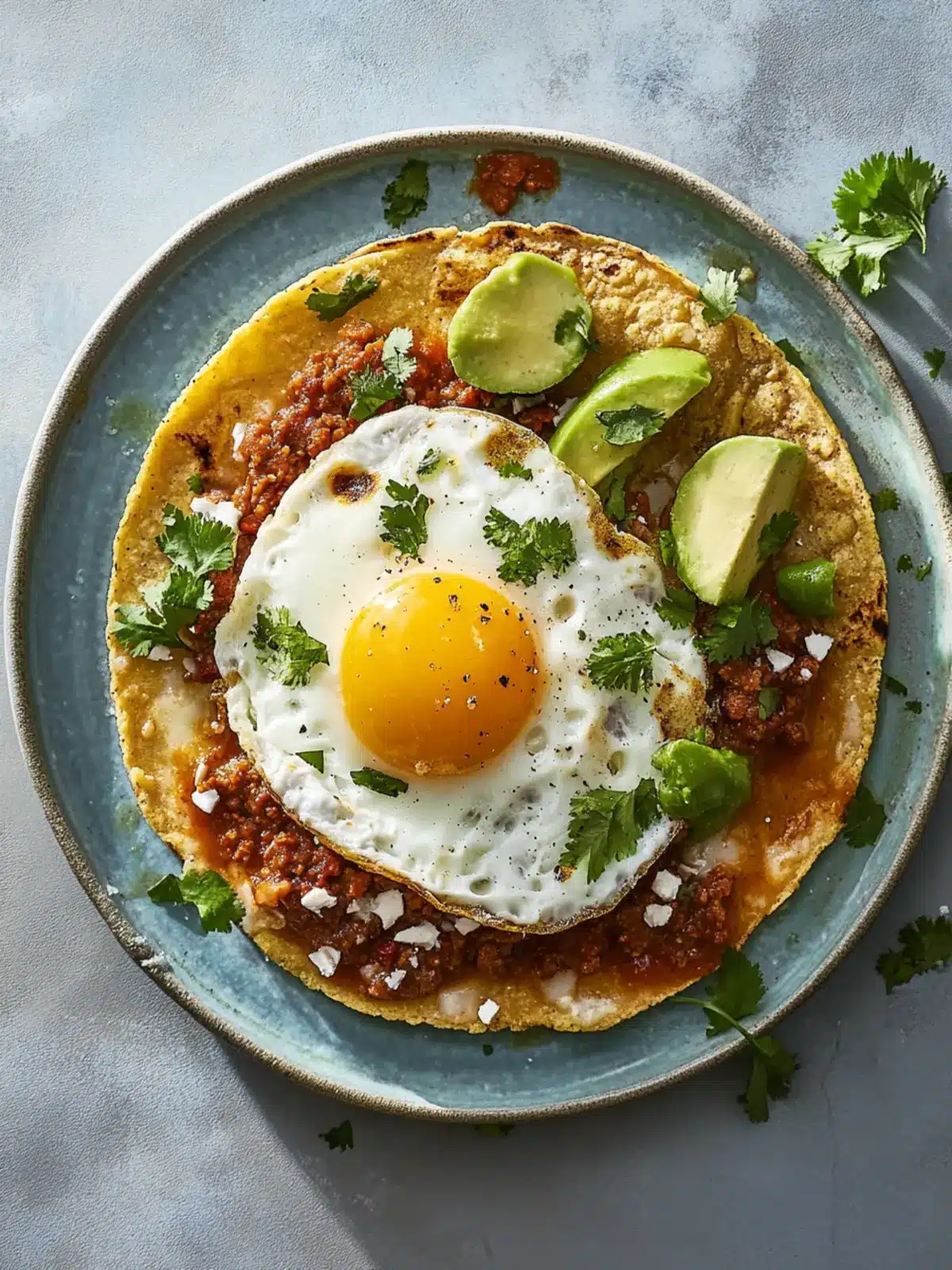 Savory Chorizo, Egg and Cheese Tostadas for Busy Mornings 3 Chorizo, Egg and Cheese Tostadas