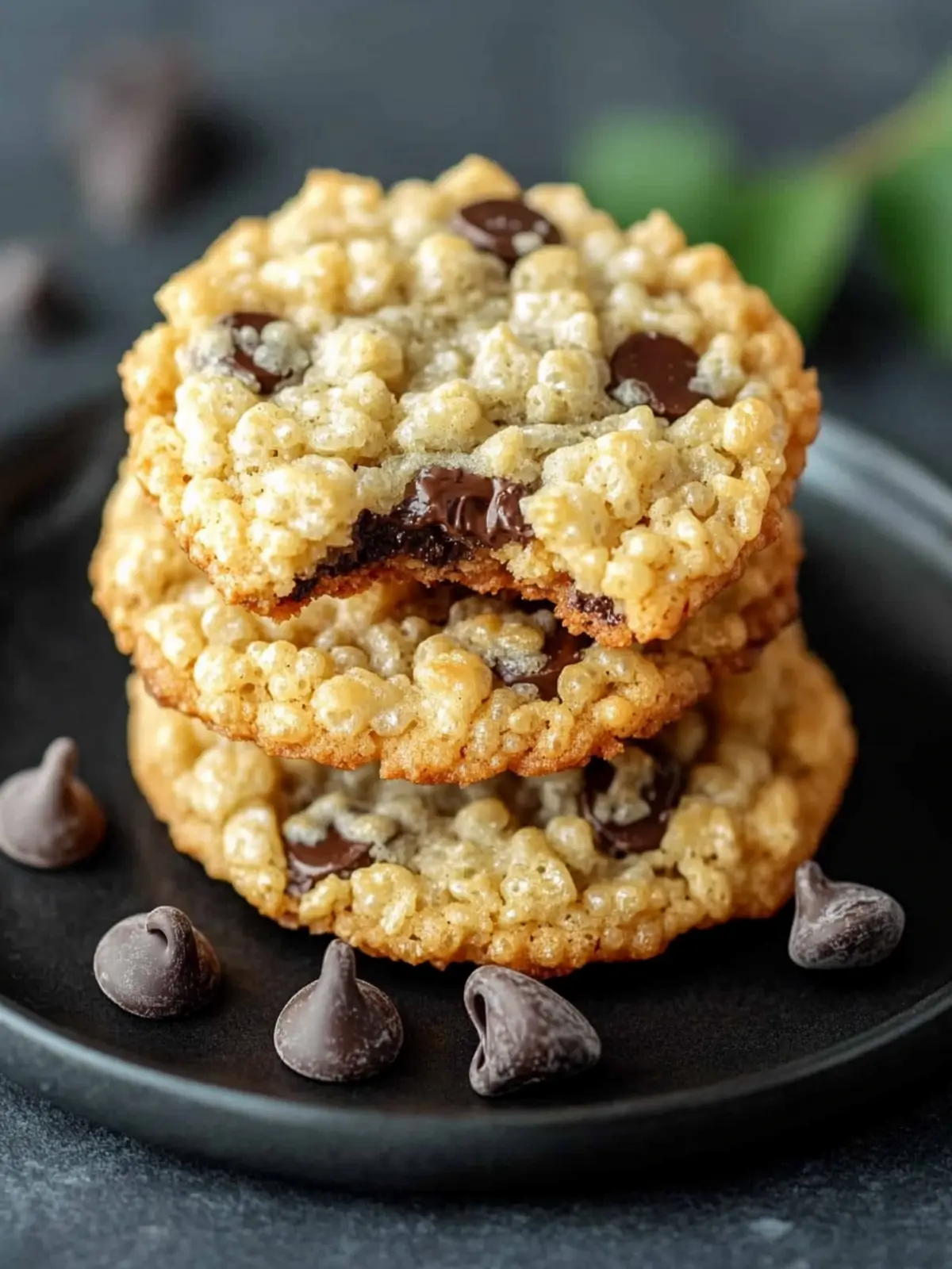 Irresistible Rice Krispie Cookies with Chocolate Chips Recipe 3 Rice Krispie Cookies with Chocolate Chips Recipe