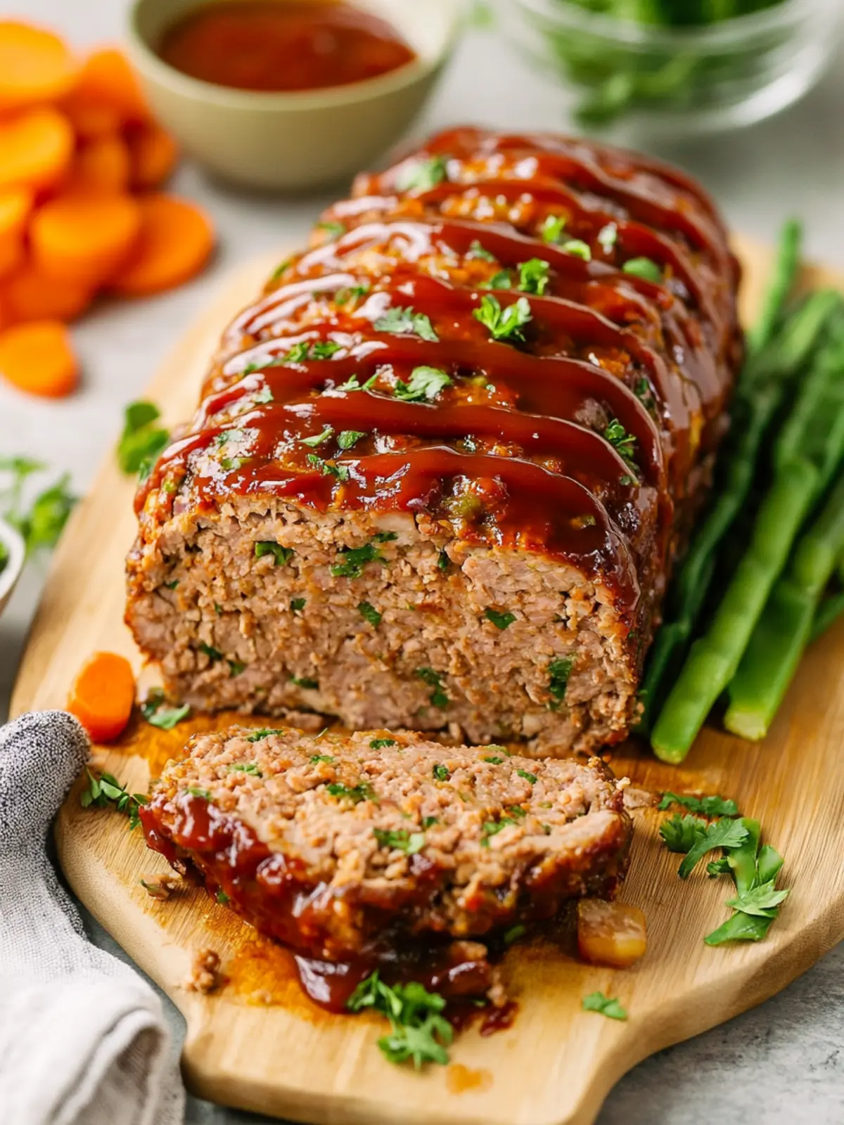Moist Turkey Meatloaf with 3 Veggies for Healthy Family Dinners 4 Moist Turkey Meatloaf (with 3 added veggies!)