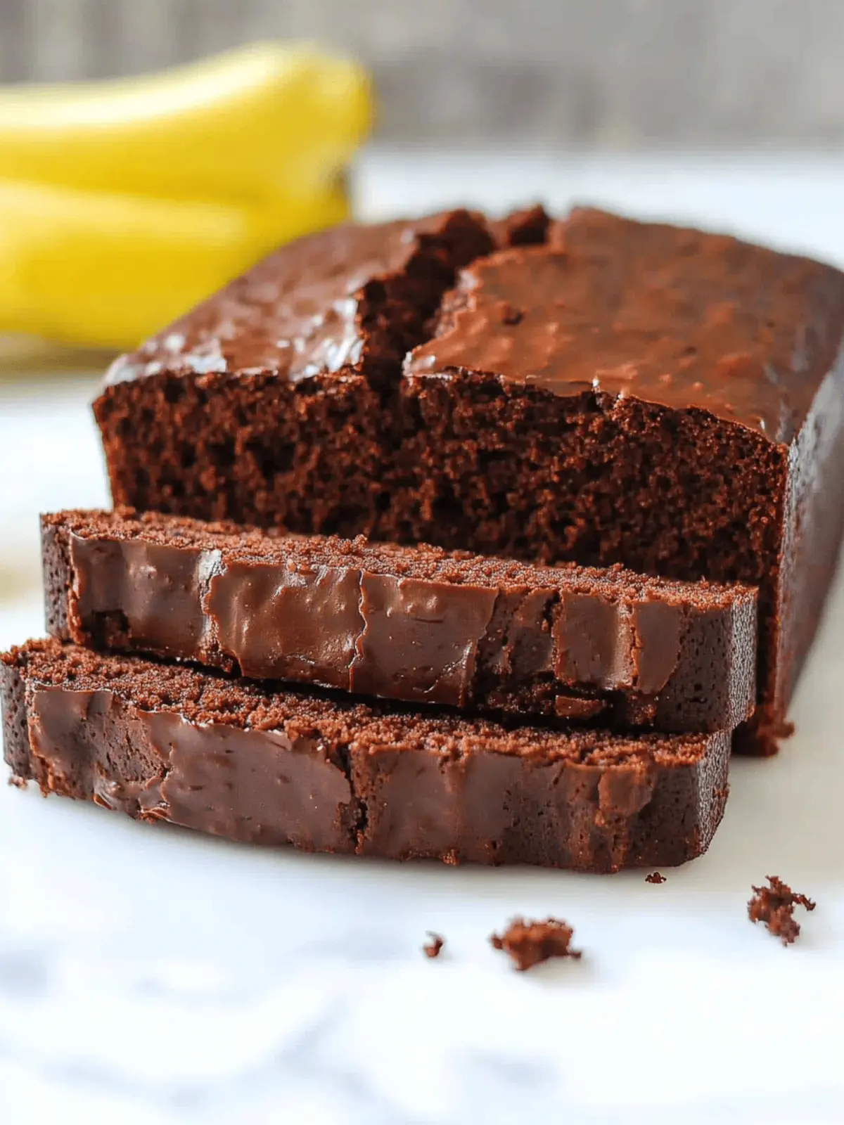 Easy Chocolate Banana Bread That Will Brighten Your Day 3 Easy Chocolate Banana Bread