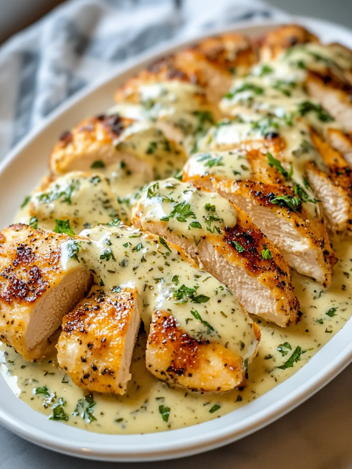 Baked Caesar Chicken with Creamy Parmesan Sauce Made Easy 2 Baked Caesar Chicken with Creamy Parmesan Sauce