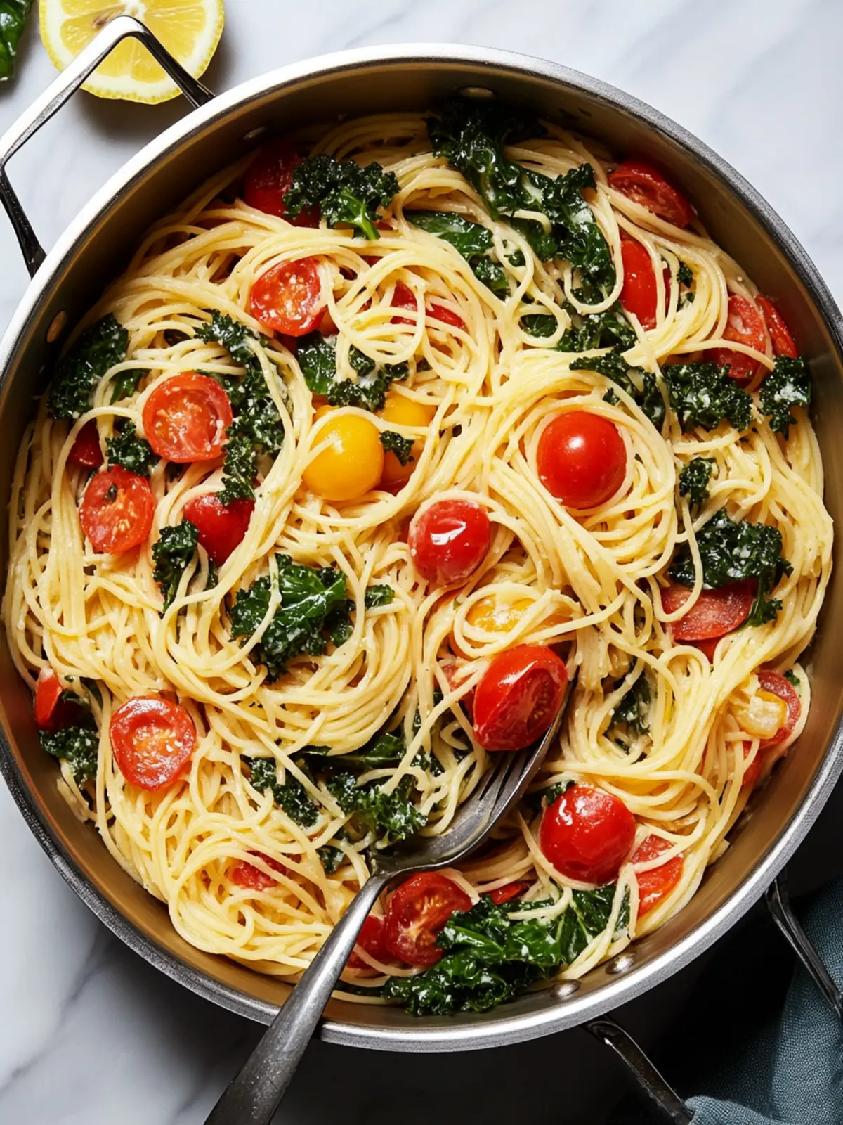 Kale, Tomato, and Lemon Magic One-Pot Spaghetti Bliss 3 Kale, Tomato, and Lemon Magic One-Pot Spaghetti