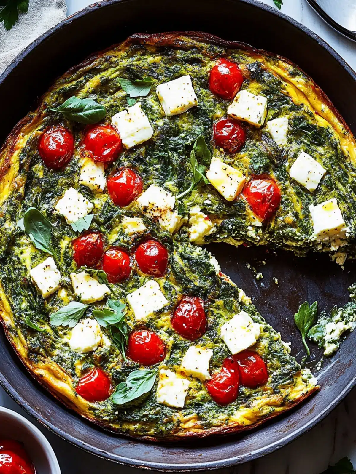 Baked Feta Frittata: A Quick, Creamy Breakfast Sensation 4 Baked Feta Frittata