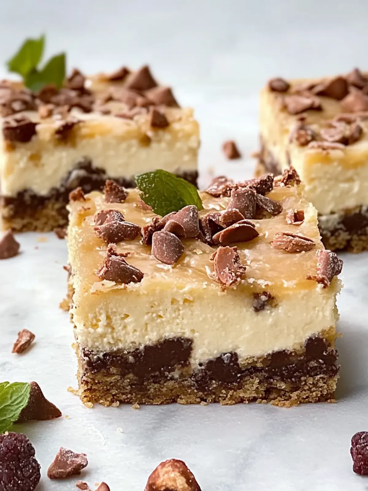 Indulge in Magic Cheesecake Bars with Coconut and Chocolate 4 Magic Cheesecake Bars
