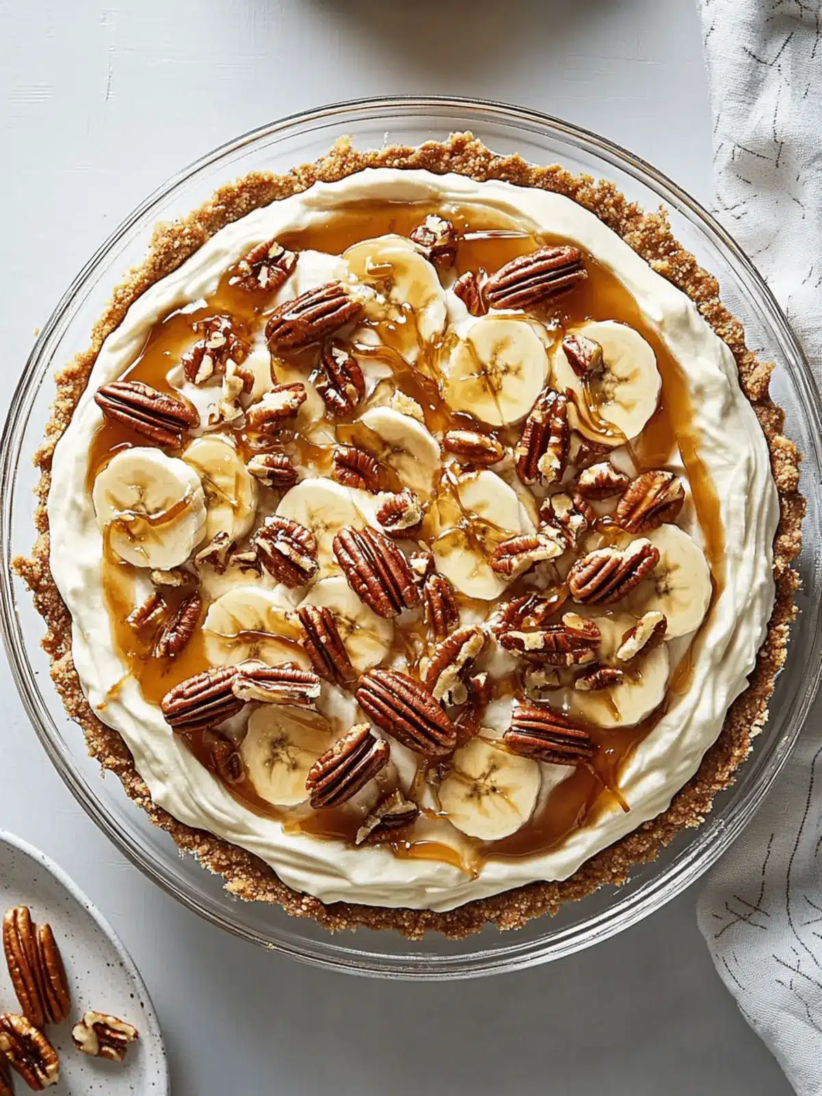 Heavenly No-Bake Banana Caramel Pecan Pie Everyone Will Love 2 No-Bake Banana Caramel Pecan Pie