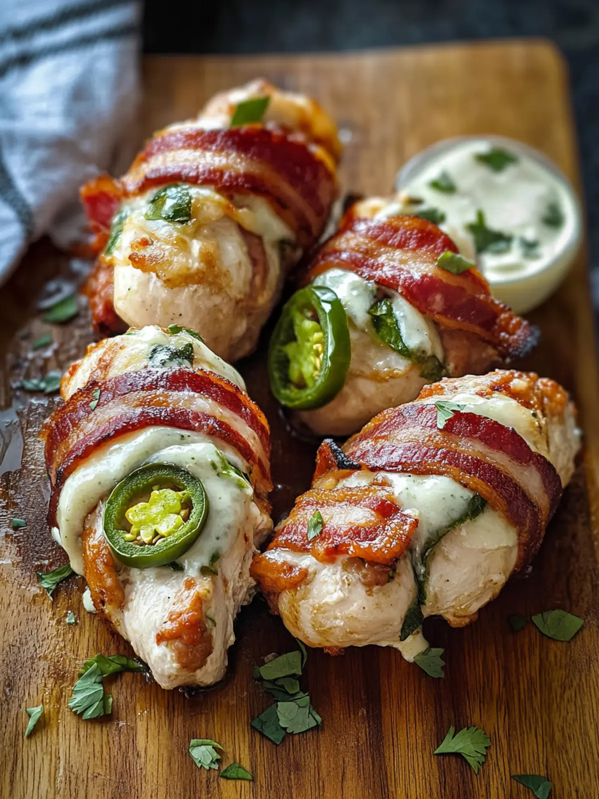 Bacon-Wrapped Jalapeno Stuffed Chicken for a Flavor Bomb Dinner 2 Bacon-Wrapped Jalapeno Stuffed Chicken