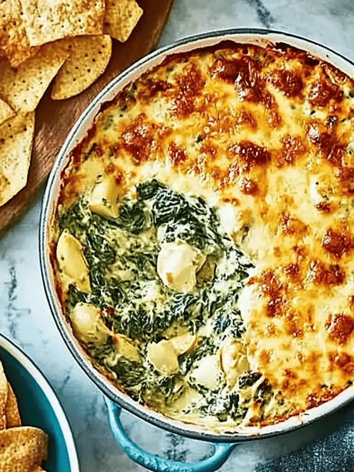 Creamy Cheesy Spinach & Artichoke Dip for Holiday Gatherings 4 Cheesy spinach & artichoke dip