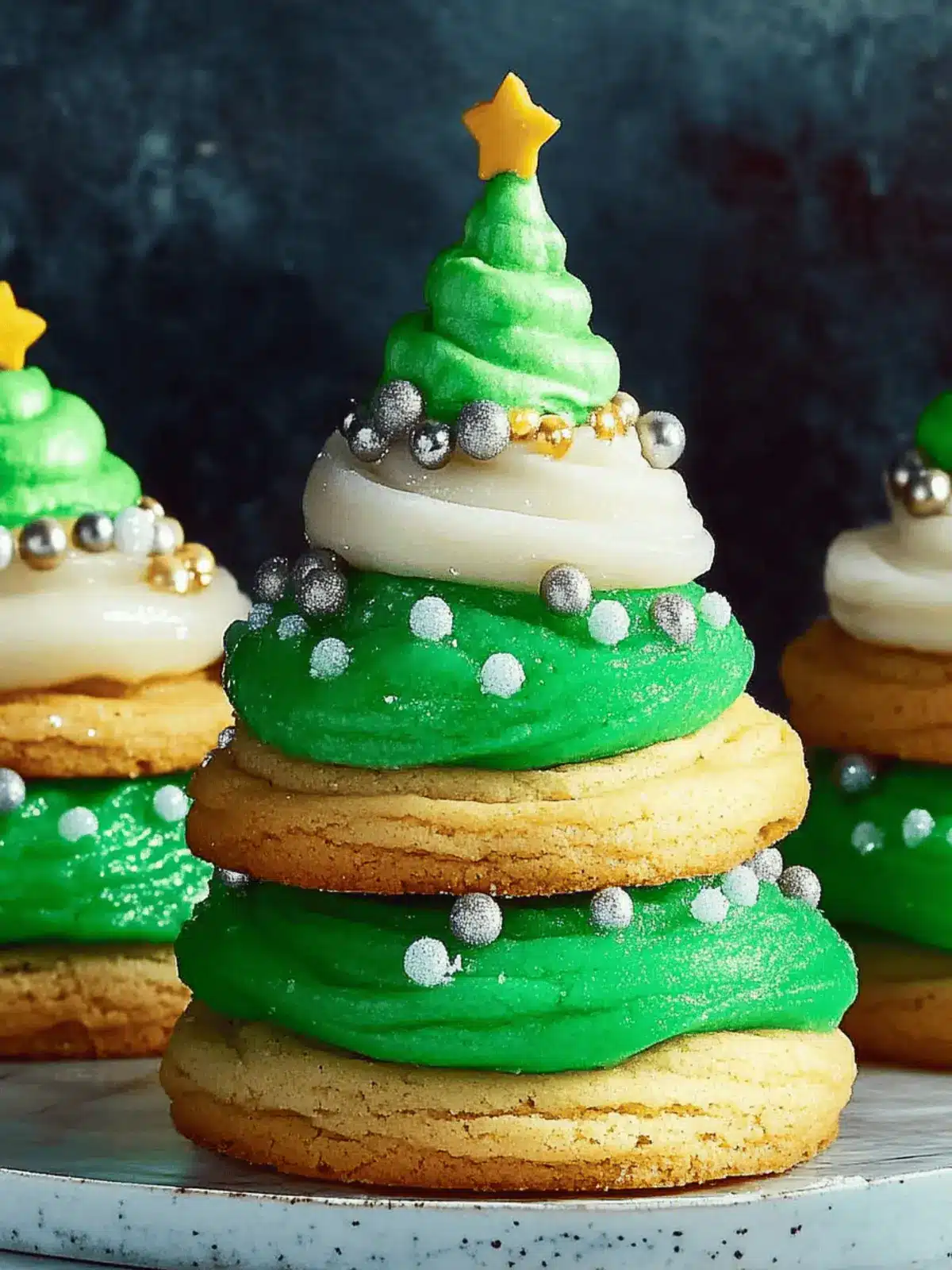 Delicious Christmas Tree Cookie Stacks in Just 30 Minutes 2 Christmas Tree Cookie Stacks