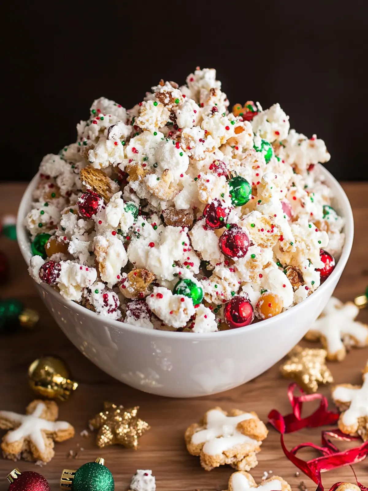 Christmas Crunch: Irresistible White Chocolate Popcorn Treat 4 Christmas Crunch