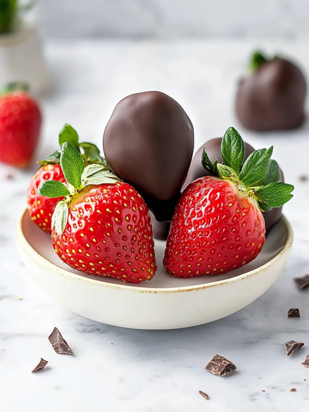 Decadent Chocolate Covered Strawberries: Easy 2-Ingredient Bliss 3 Chocolate Covered Strawberries