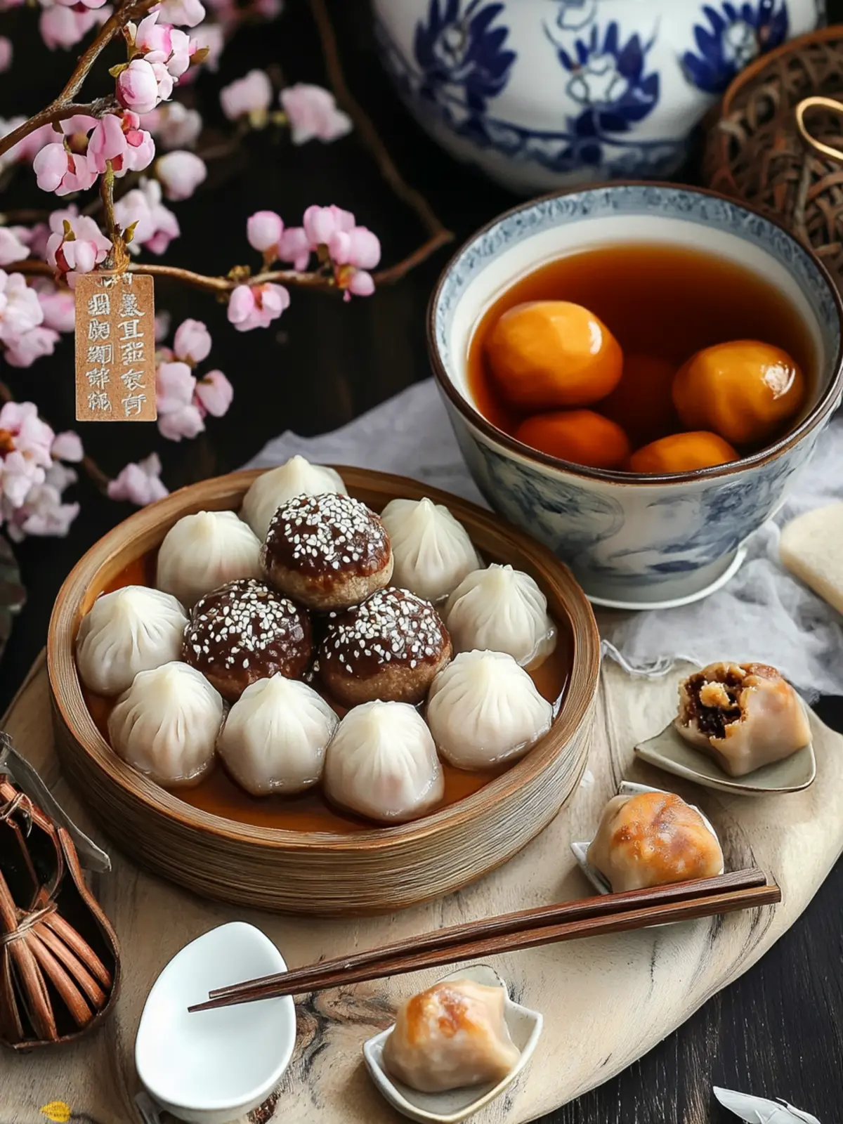 Delightful Nutella Tangyuan: Your Festive Dumplings Platter 3 Nutella Tangyuan- Festive dumplings party platter