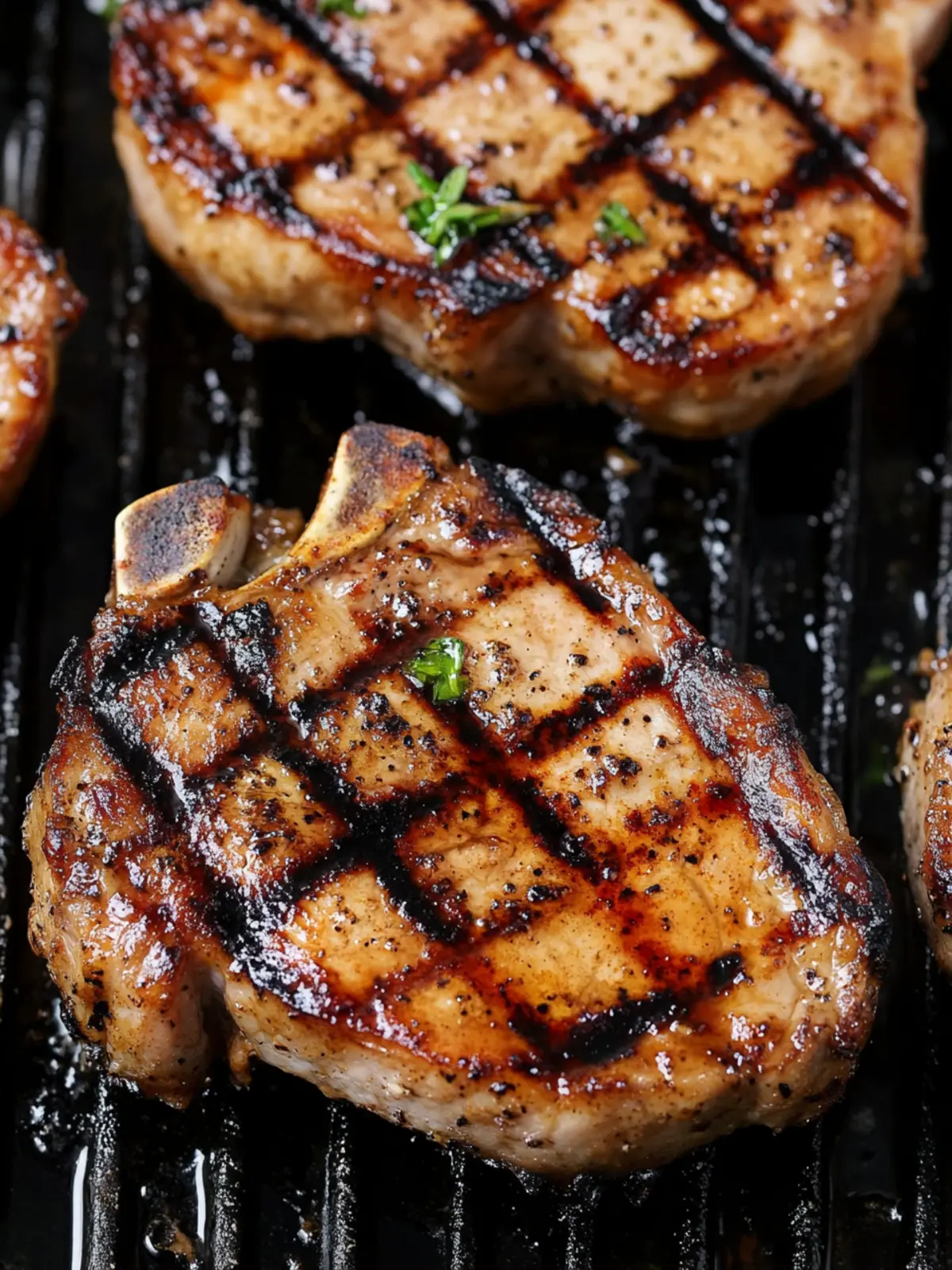 Tender Grilled Pork Chops with Sweet and Tangy Flavors 2 Grilled Pork Chops
