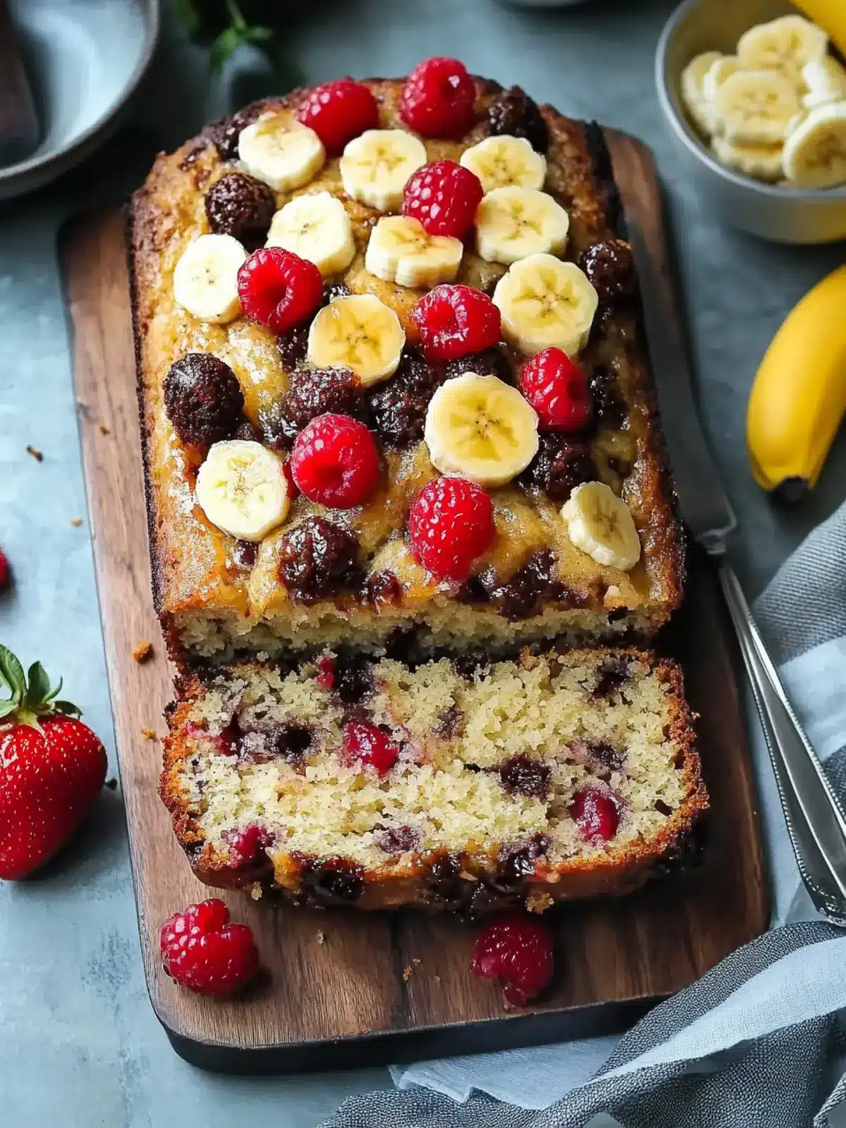 Irresistible Banana Split Bread Perfect for Any Celebration 2 Banana Split Bread