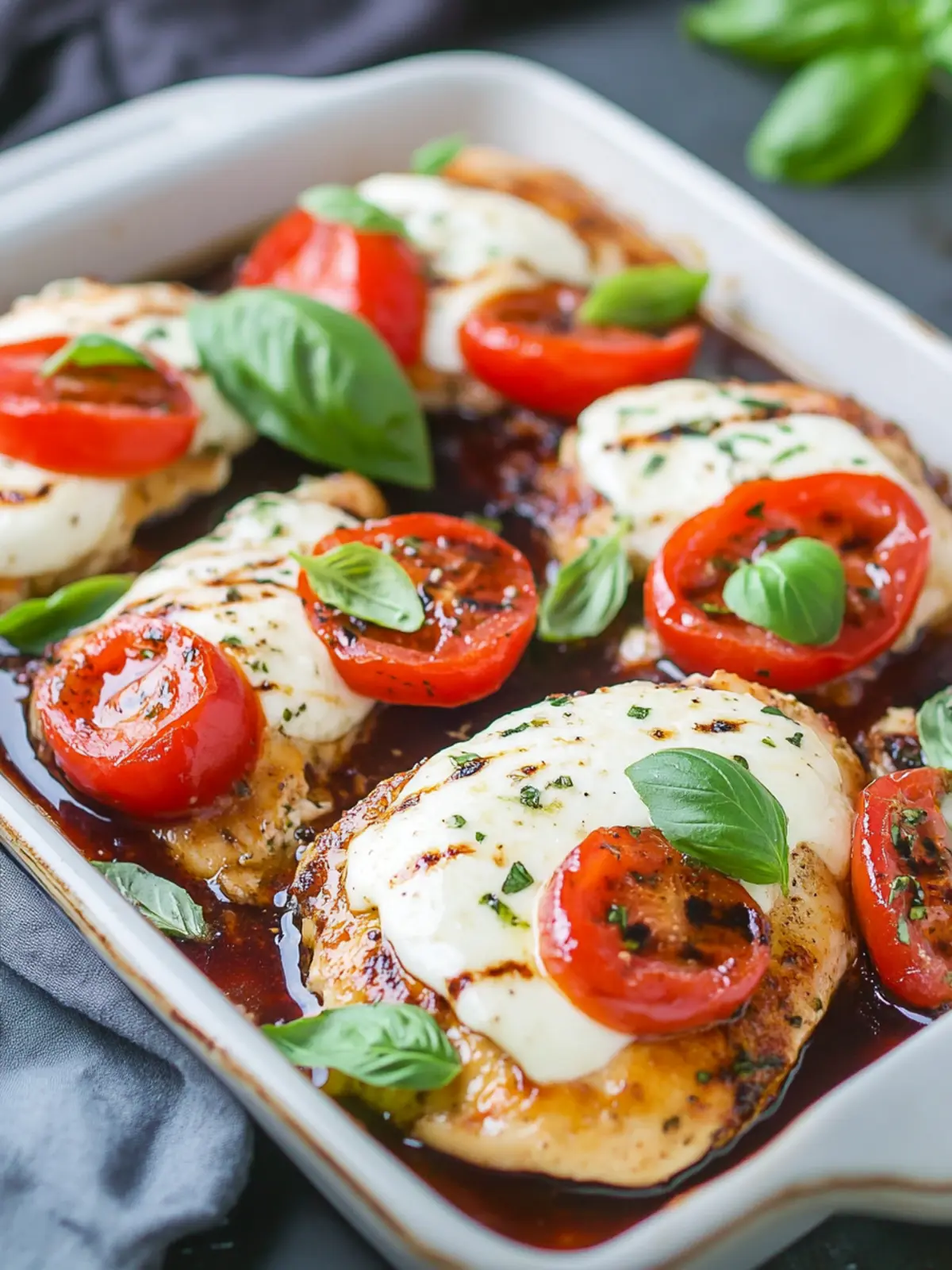 30-Minute Baked Caprese Chicken: A Flavorful Italian Delight 2 Baked Caprese Chicken