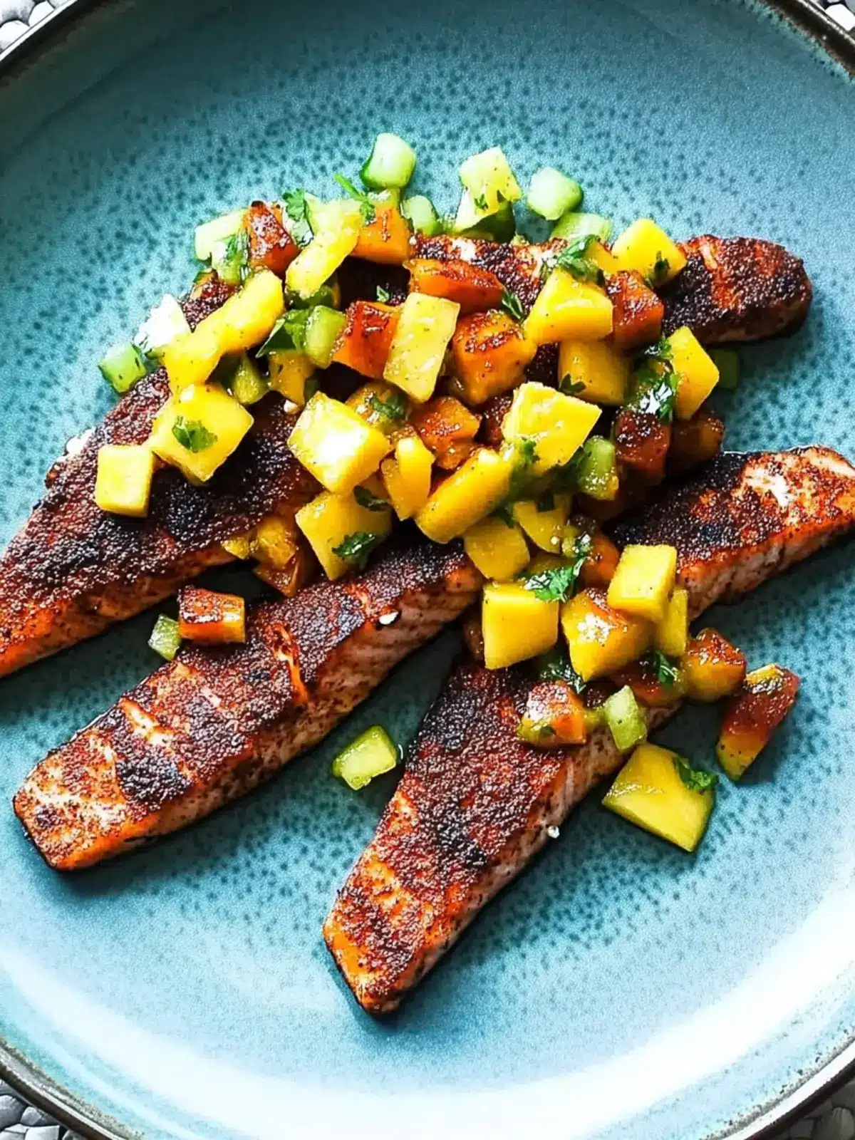 Savor Blackened Salmon with Mango Salsa in 30 Minutes 2 Blackened Salmon with Mango Salsa