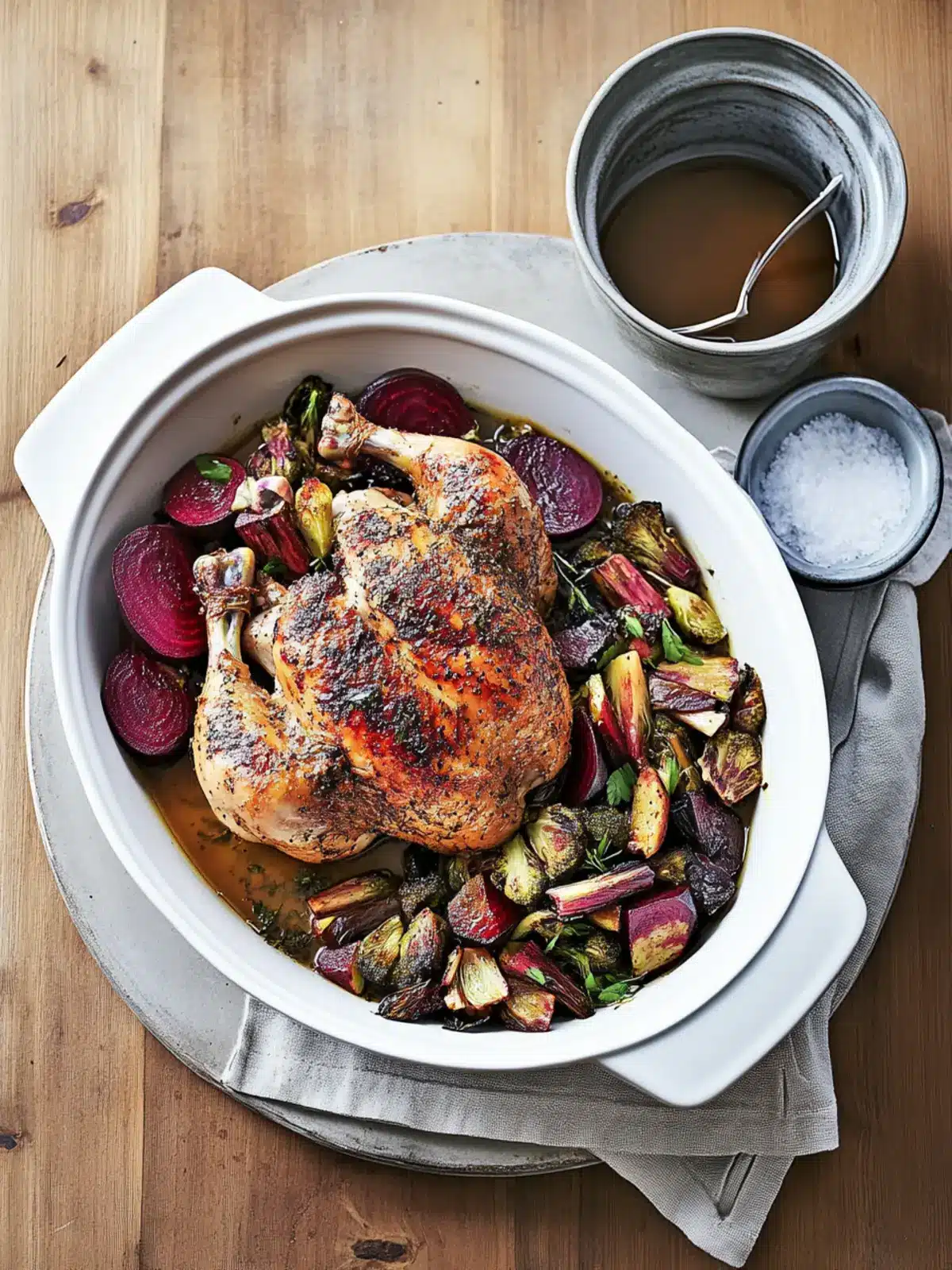 Savory Herbed Chicken with Beets and Brussels for Easy Dinners 3 Herbed Chicken with Beets and Brussels
