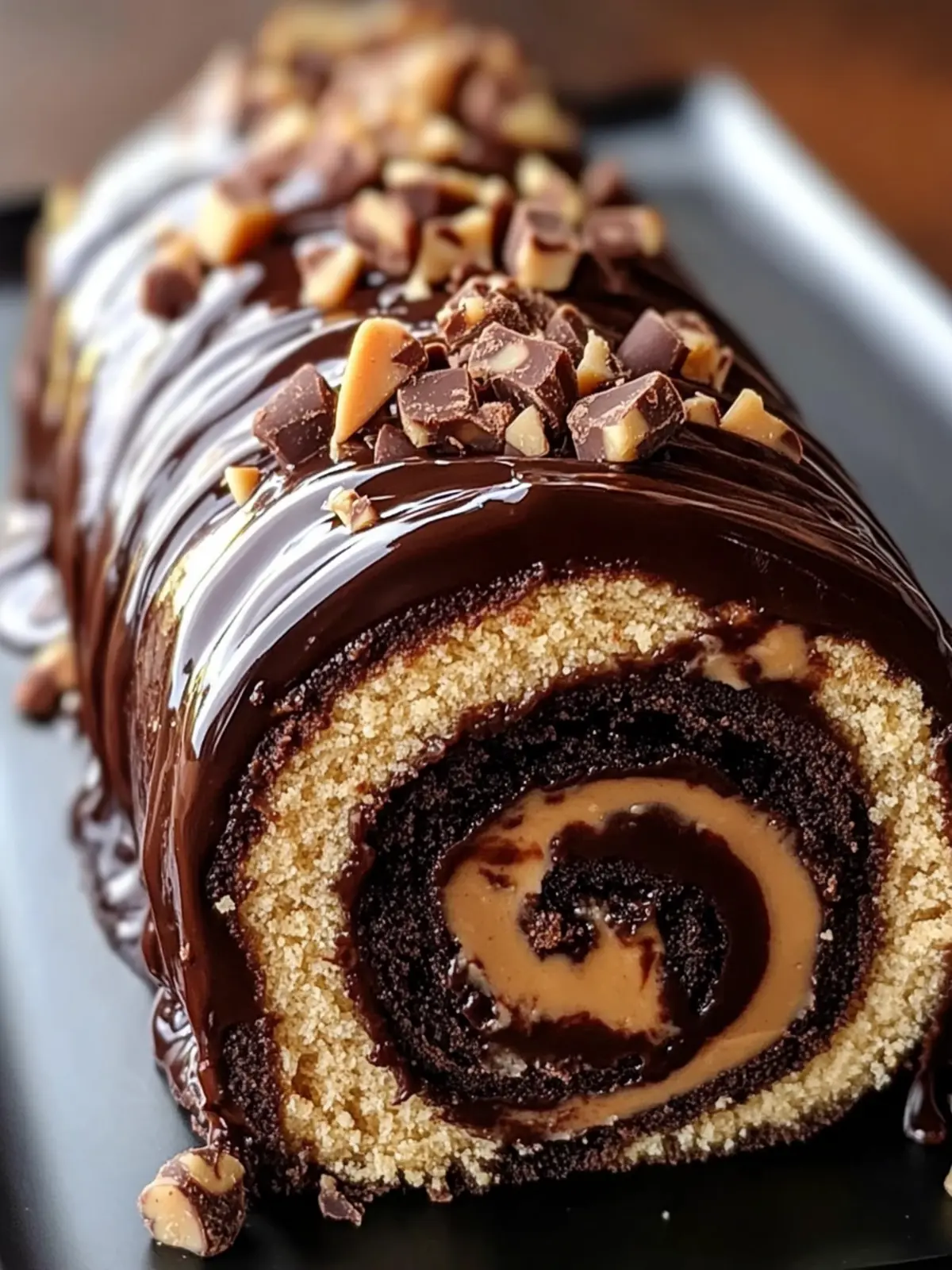 Irresistible Peanut Butter Cup Chocolate Roll for Sweet Lovers 4 Irresistible Peanut Butter Cup Chocolate Roll