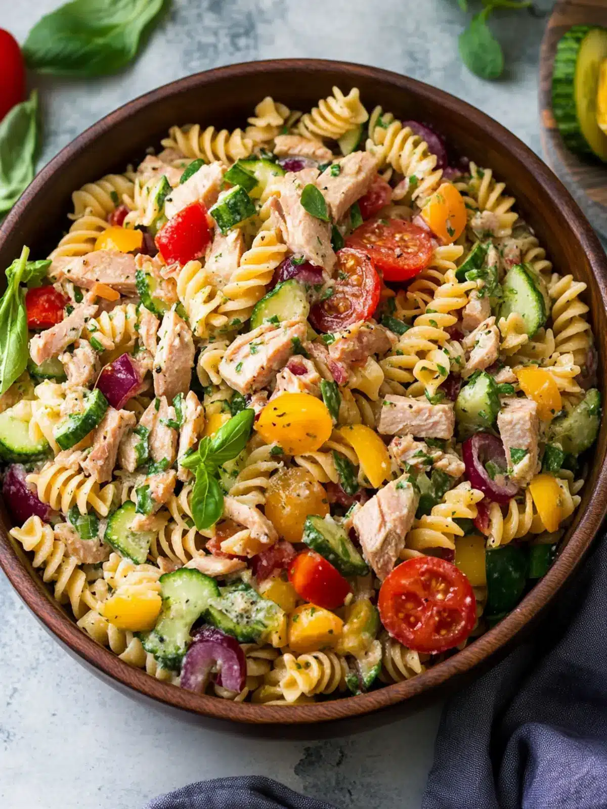 Zesty Tuna Pasta Salad for a Quick Mediterranean Twist 2 Tuna Pasta Salad
