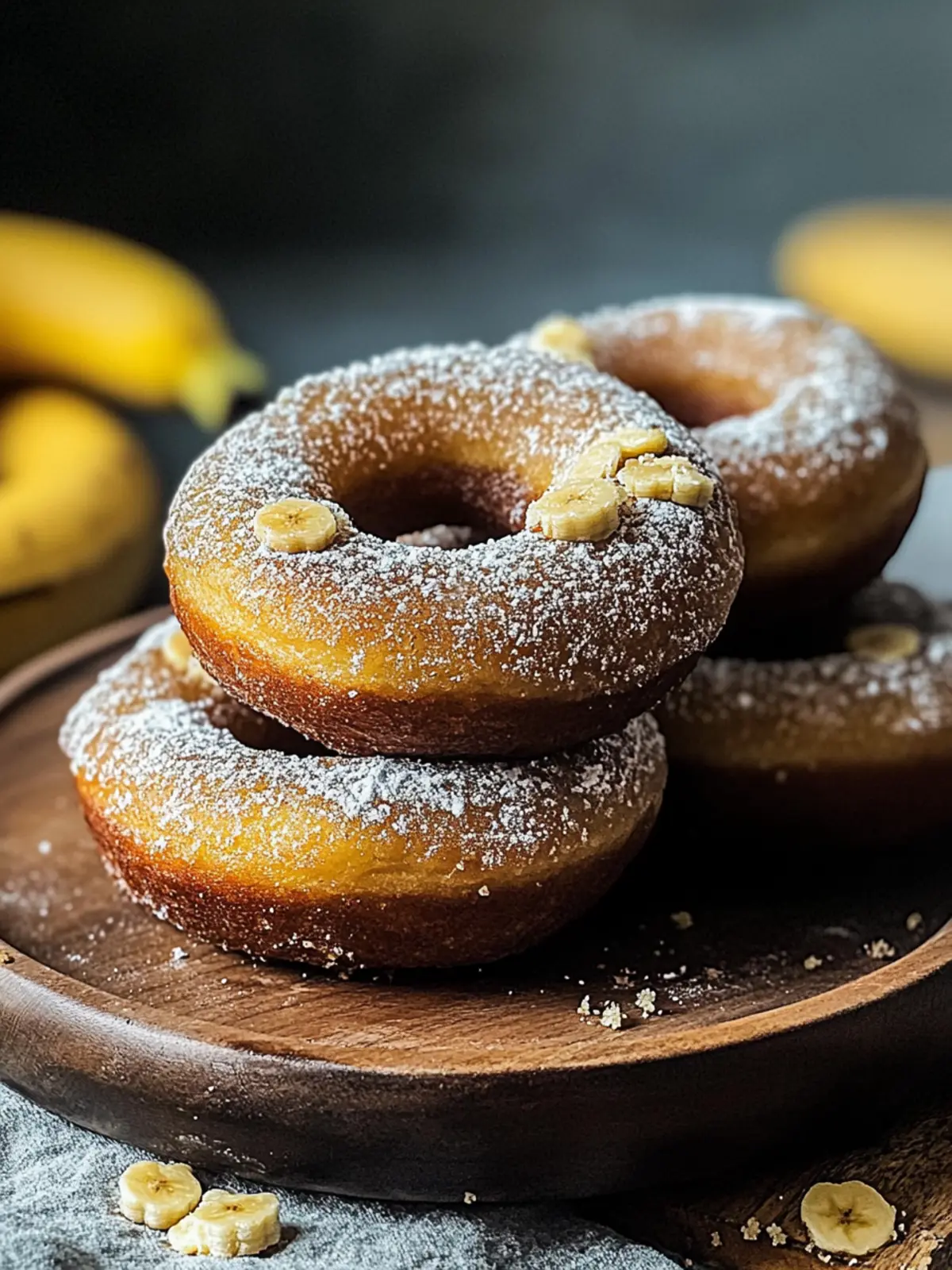 Deliciously Soft Banana Bread Donuts Easy and Customizable 2 Banana Bread Donuts