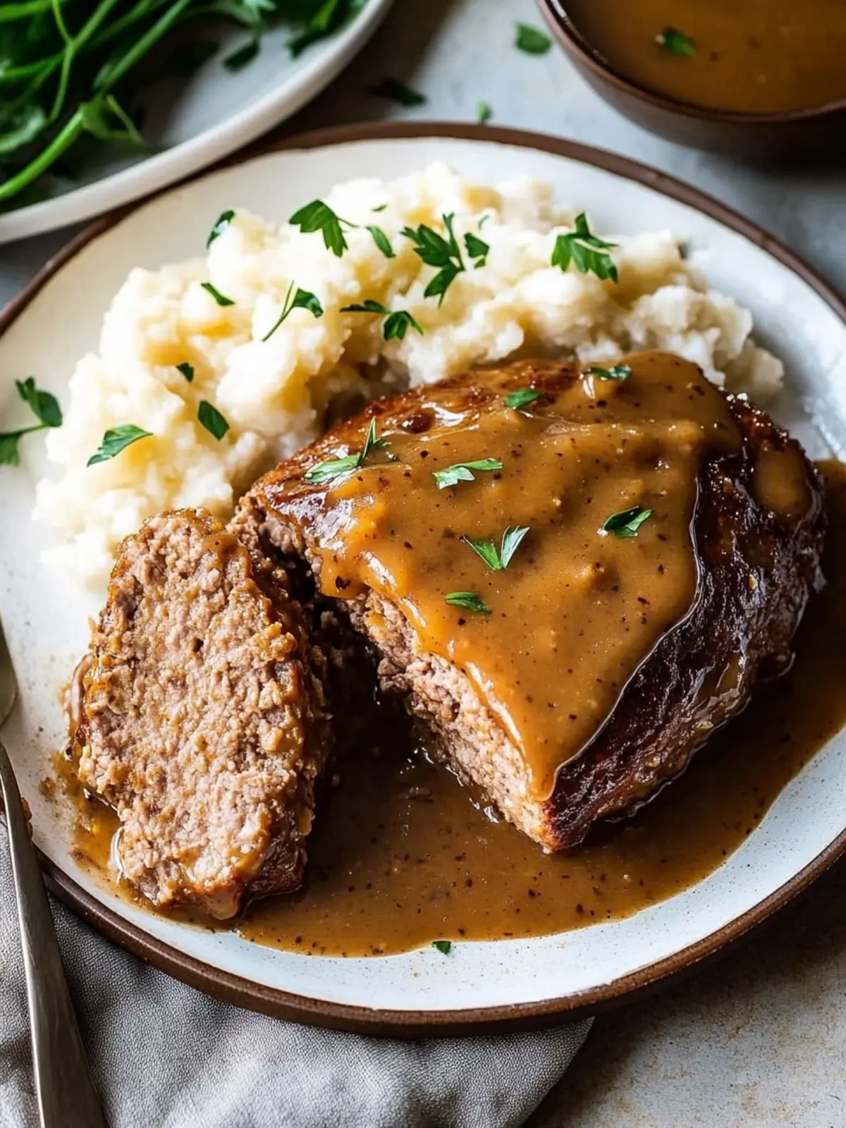 Irresistible Meatloaf and Brown Gravy for Comfort Food Lovers 2 Meatloaf and Brown Gravy