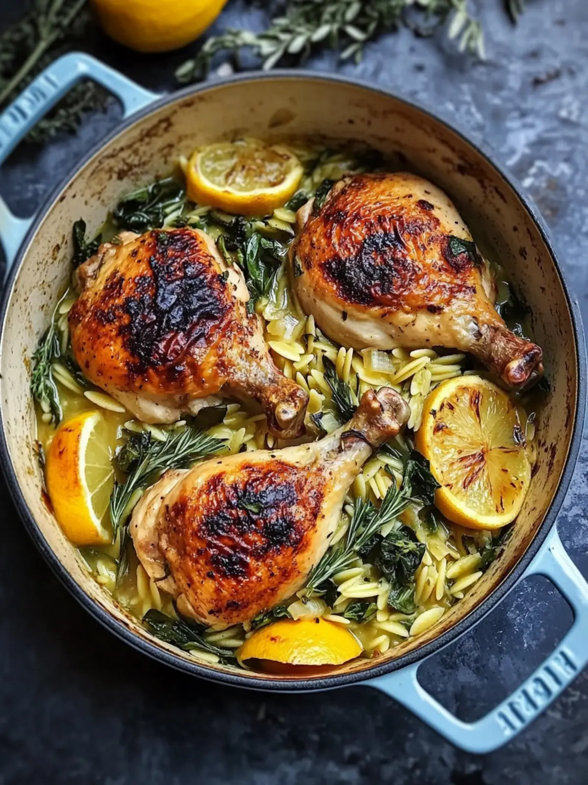 Chicken In A Pot with Lemon and Orzo: Cozy Comfort Awaits 2 Chicken In A Pot with Lemon and Orzo