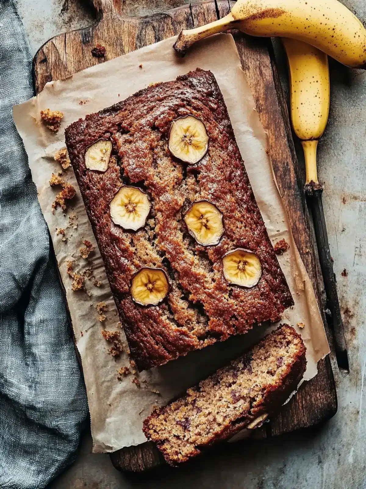 Moist Banana Bread with Maple Mascarpone Magic 4 Banana Bread